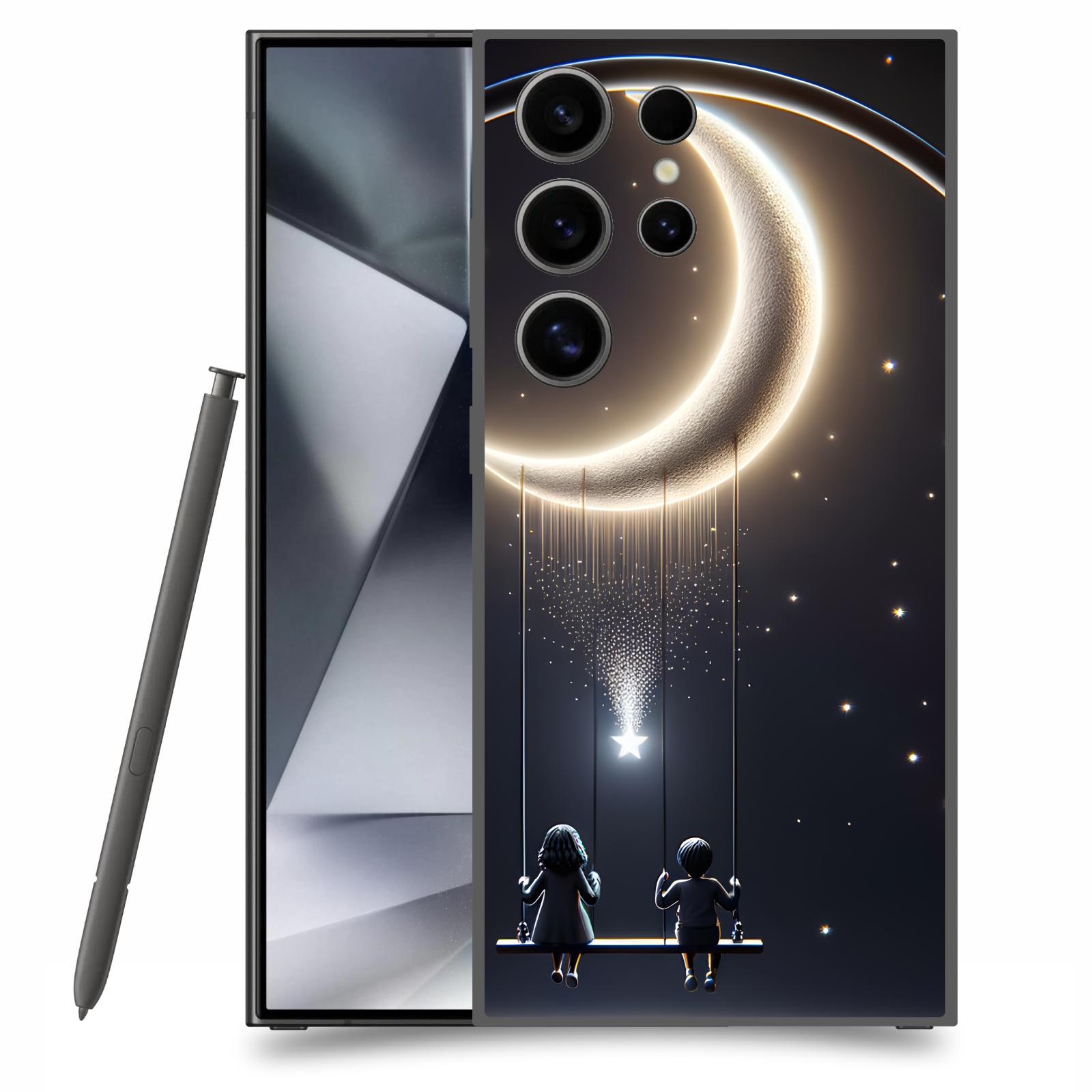 ACOVER Kryt na mobil Samsung Galaxy S24 Ultra - Love on the Moon 2