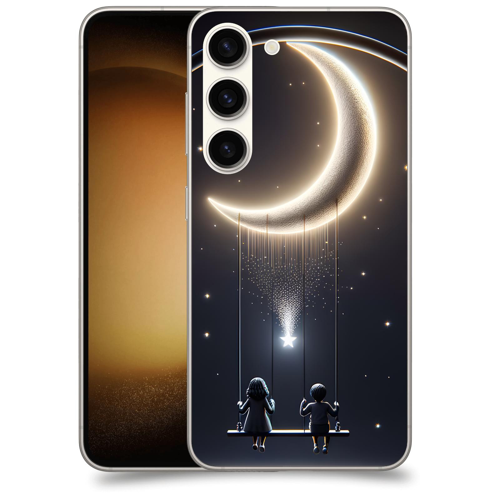 ACOVER Kryt na mobil Samsung Galaxy S23 5G - Love on the Moon 2