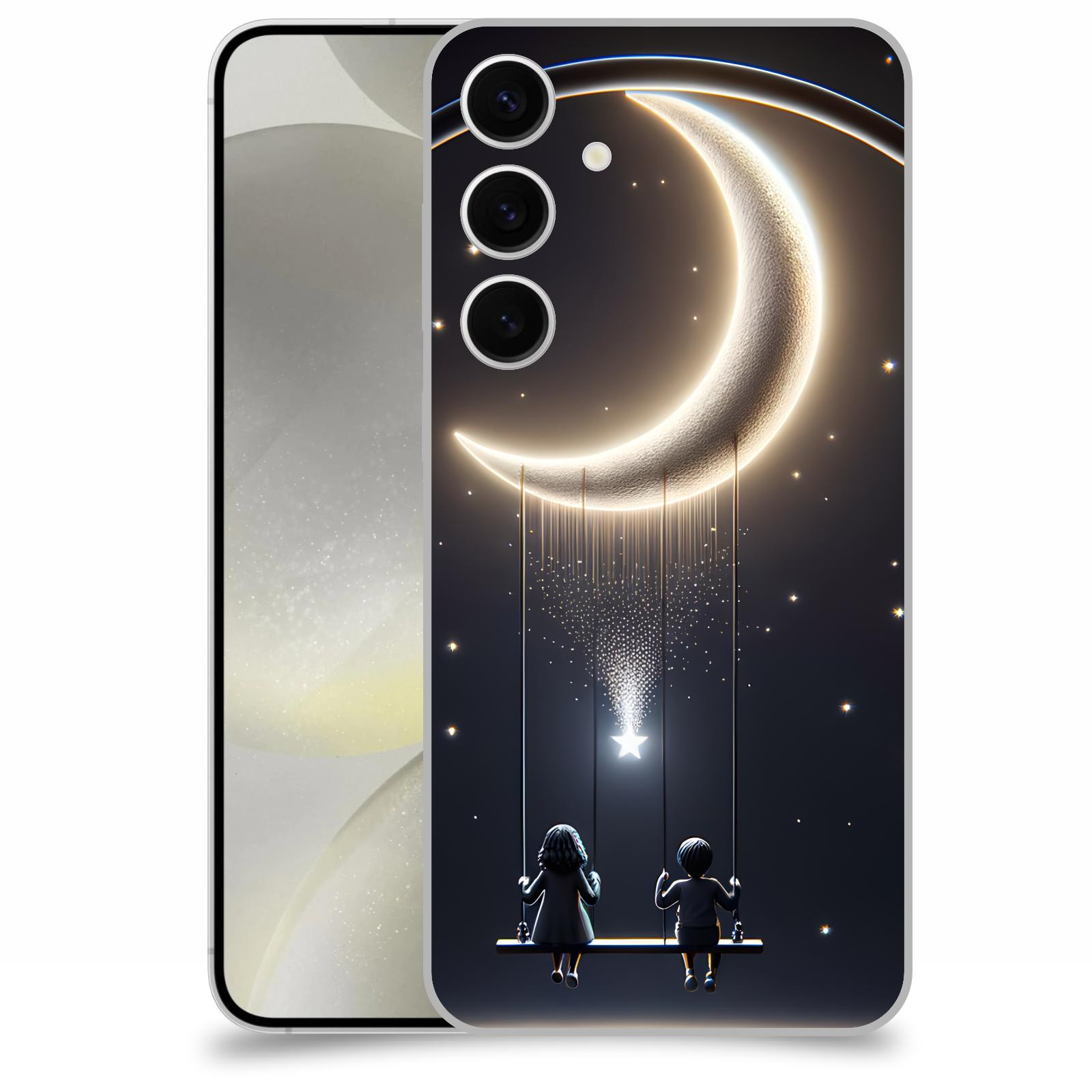 ACOVER Kryt na mobil Samsung Galaxy S24+ - Love on the Moon 2
