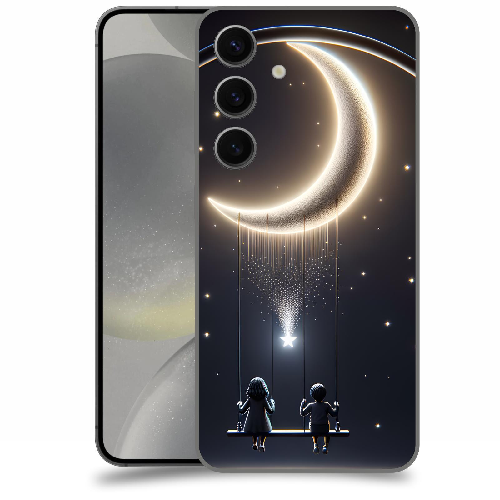 ACOVER Kryt na mobil Samsung Galaxy S24 - Love on the Moon 2