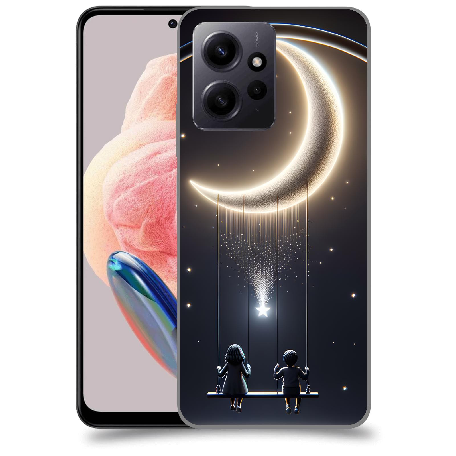 ACOVER Kryt na mobil Xiaomi Redmi Note 12 4G - Love on the Moon 2