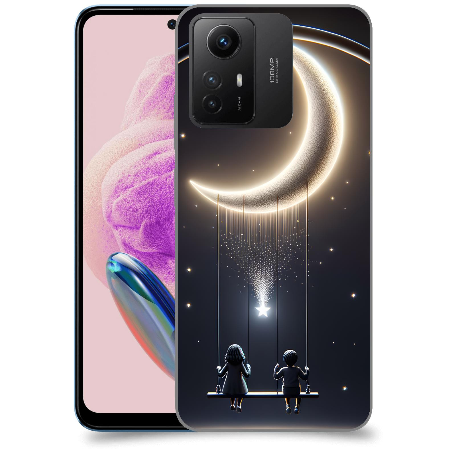 ACOVER Kryt na mobil Xiaomi Redmi Note 12S - Love on the Moon 2