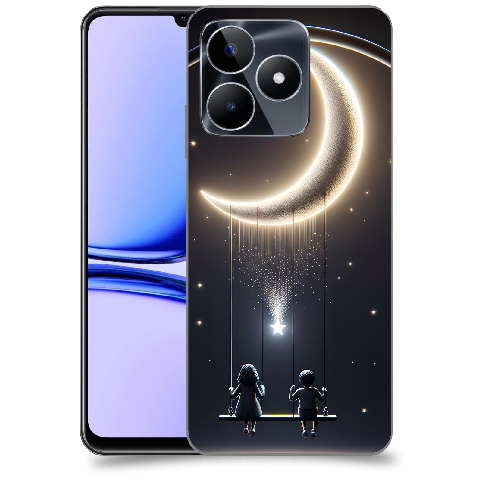 ACOVER Kryt na mobil Realme C53 - Love on the Moon 2