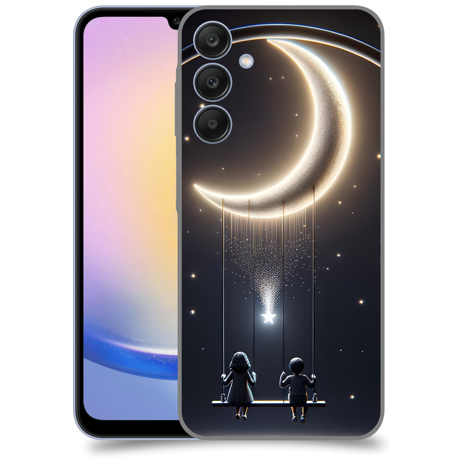 ACOVER Kryt na mobil Samsung Galaxy A25 5G - Love on the Moon 2