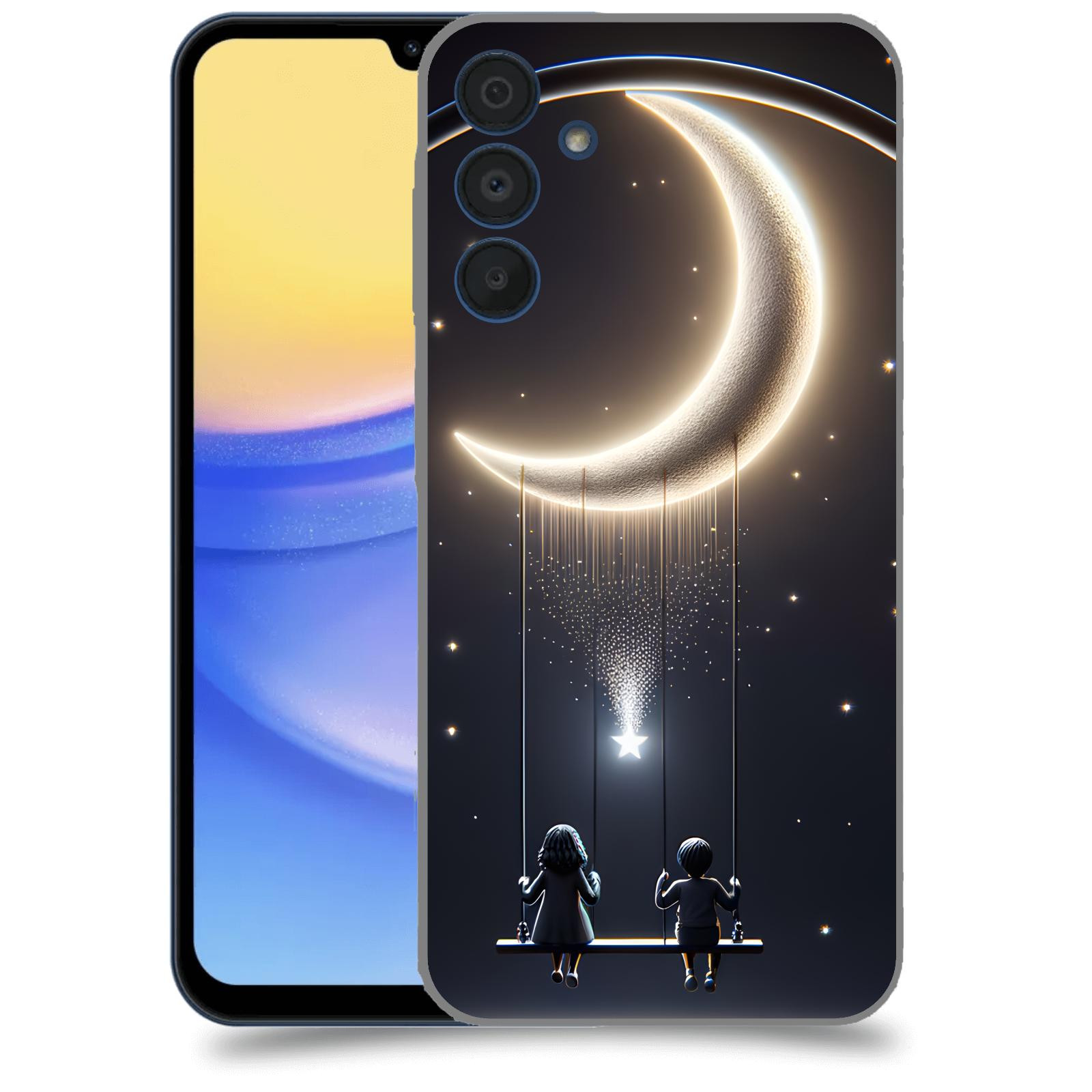 ACOVER Kryt na mobil Samsung Galaxy A15 5G - Love on the Moon 2