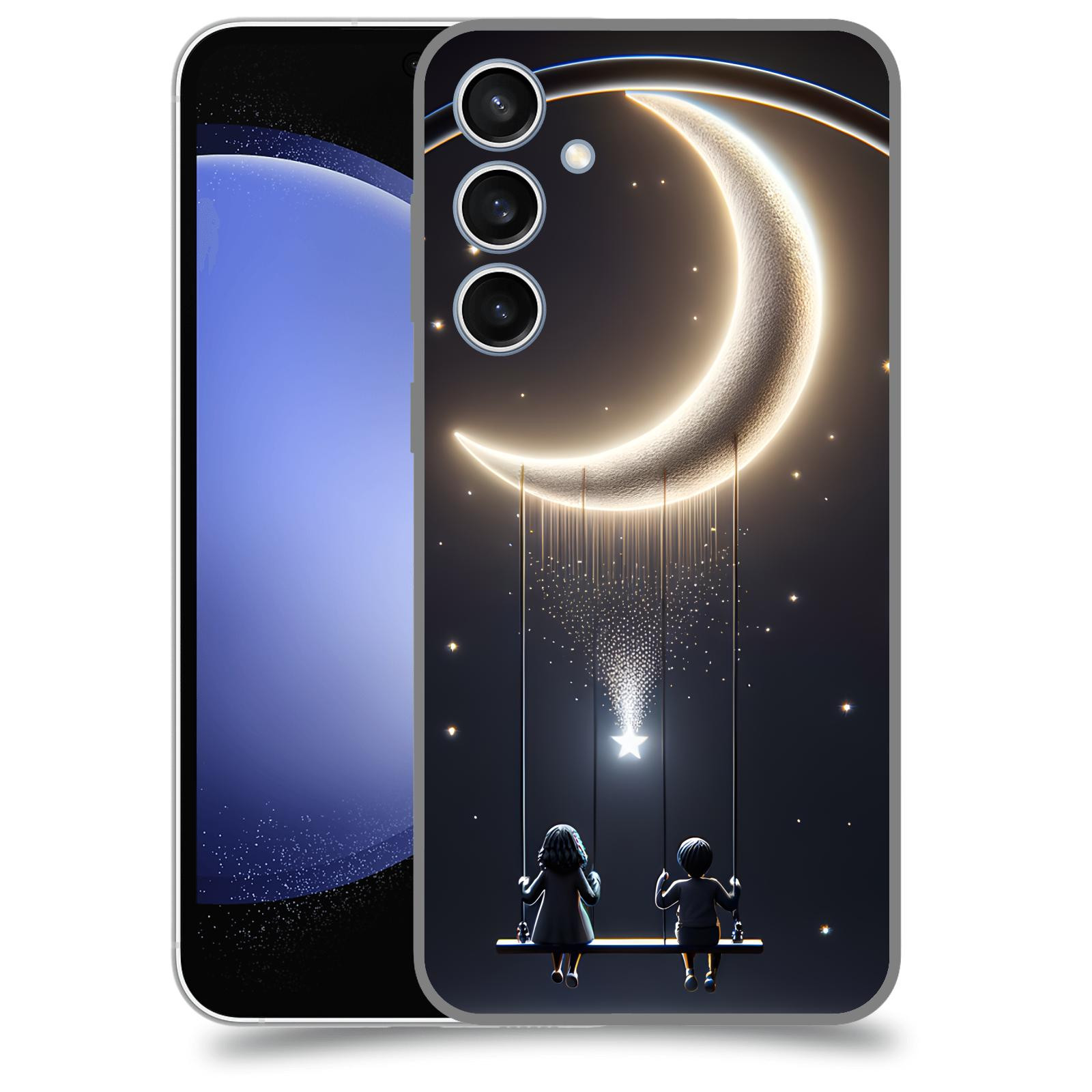 ACOVER Kryt na mobil Samsung Galaxy S23 FE - Love on the Moon 2