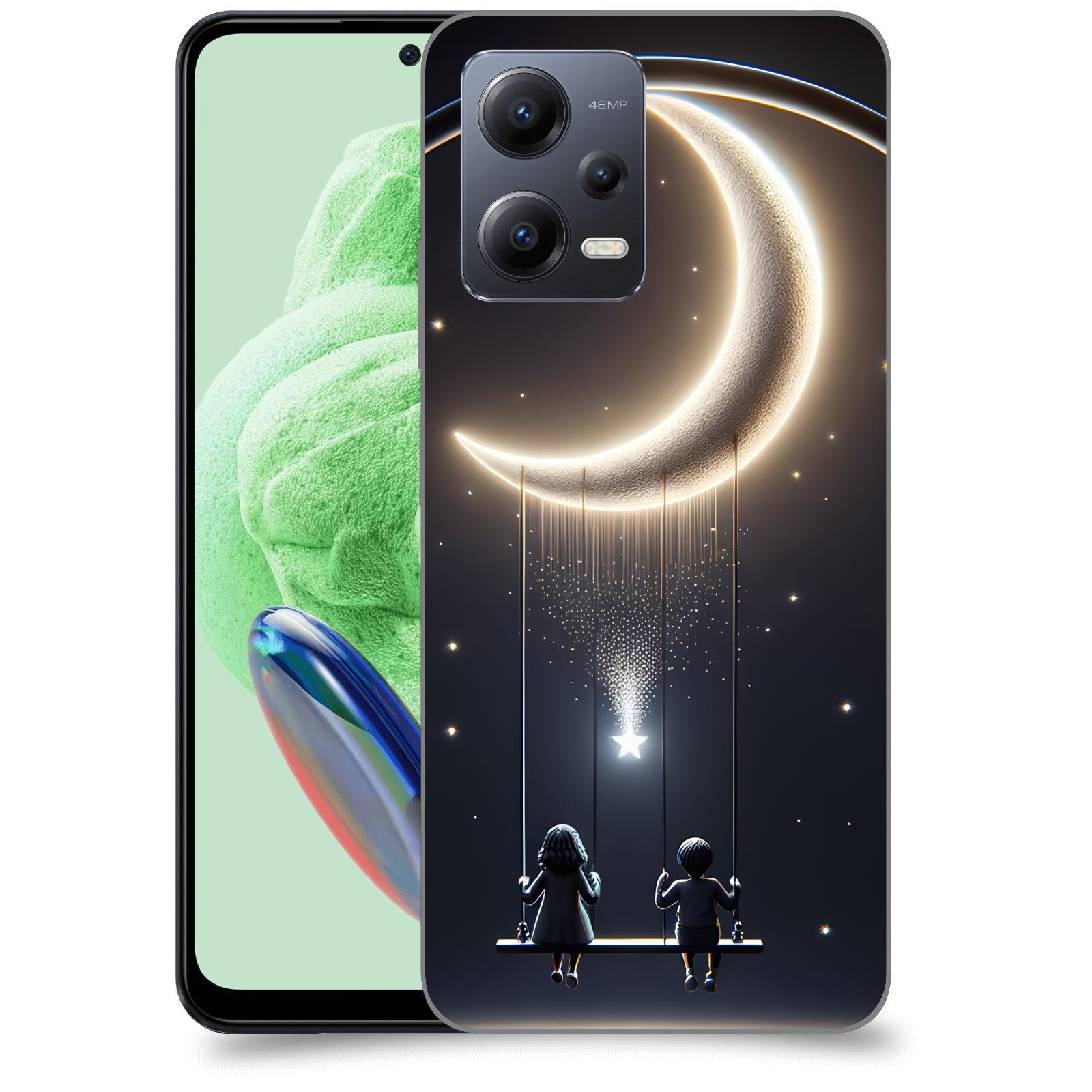 ACOVER Kryt na mobil Xiaomi Redmi Note 12 5G - Love on the Moon 2