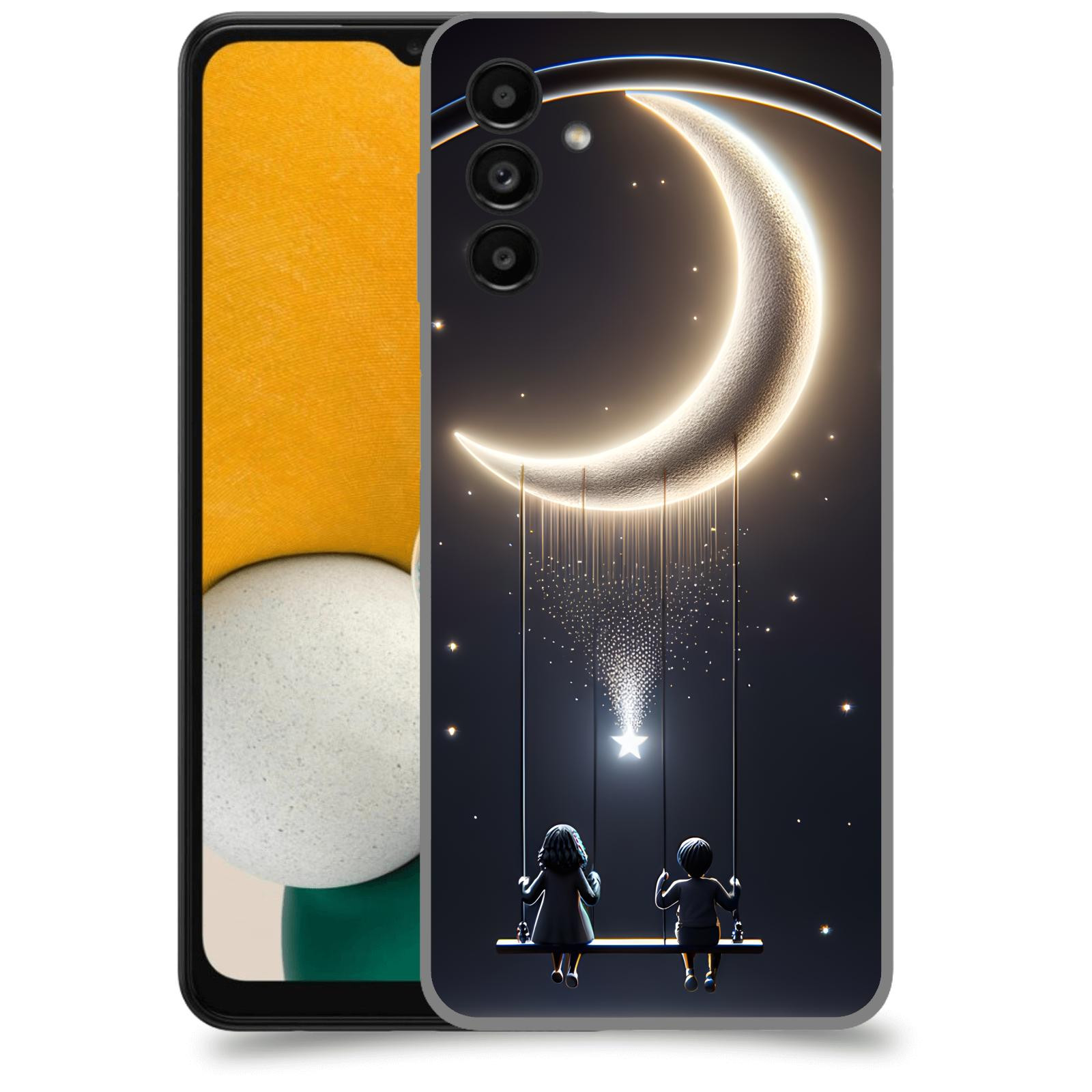 ACOVER Kryt na mobil Samsung Galaxy A13 5G A136B - Love on the Moon 2