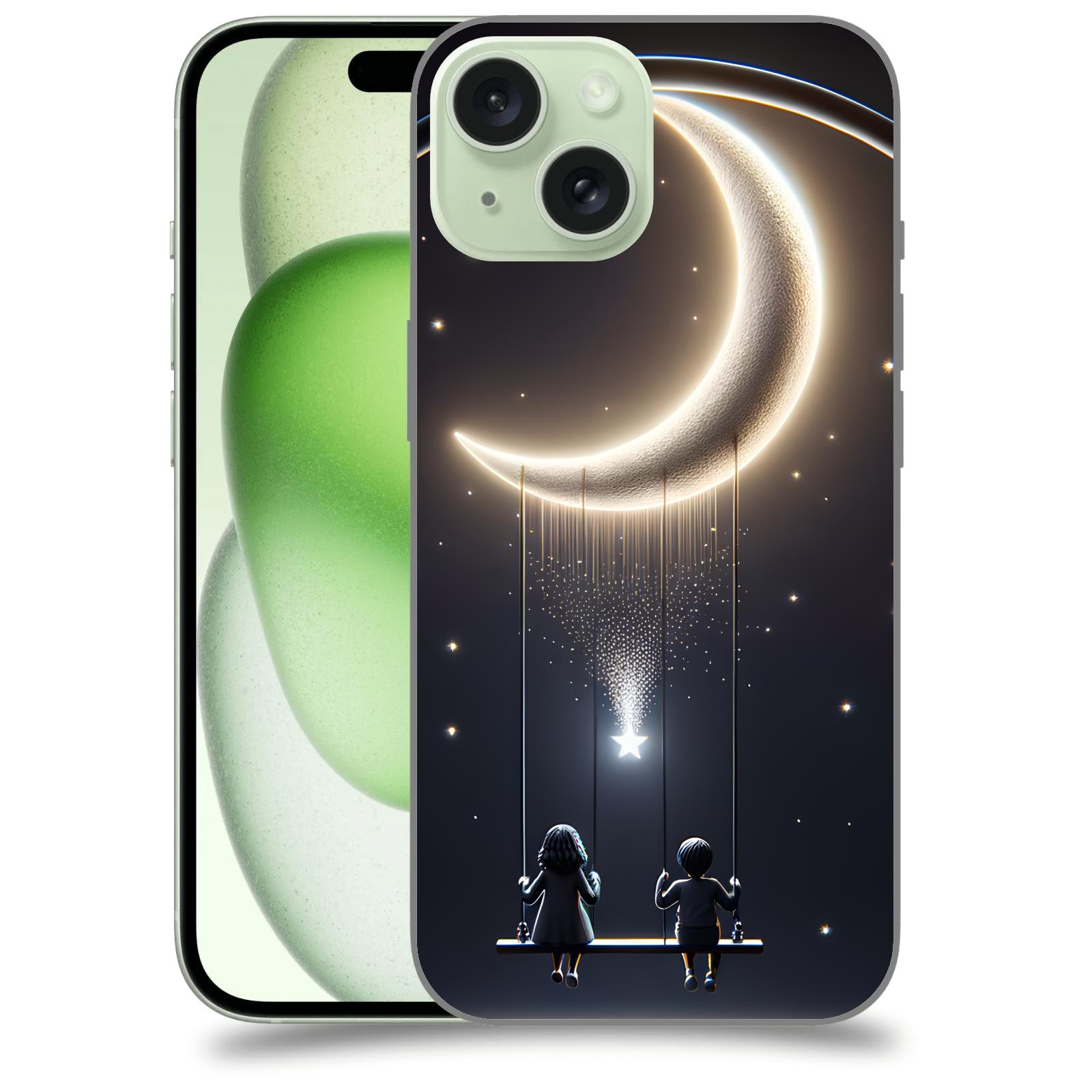 ACOVER Kryt na mobil Apple iPhone 15 - Love on the Moon 2
