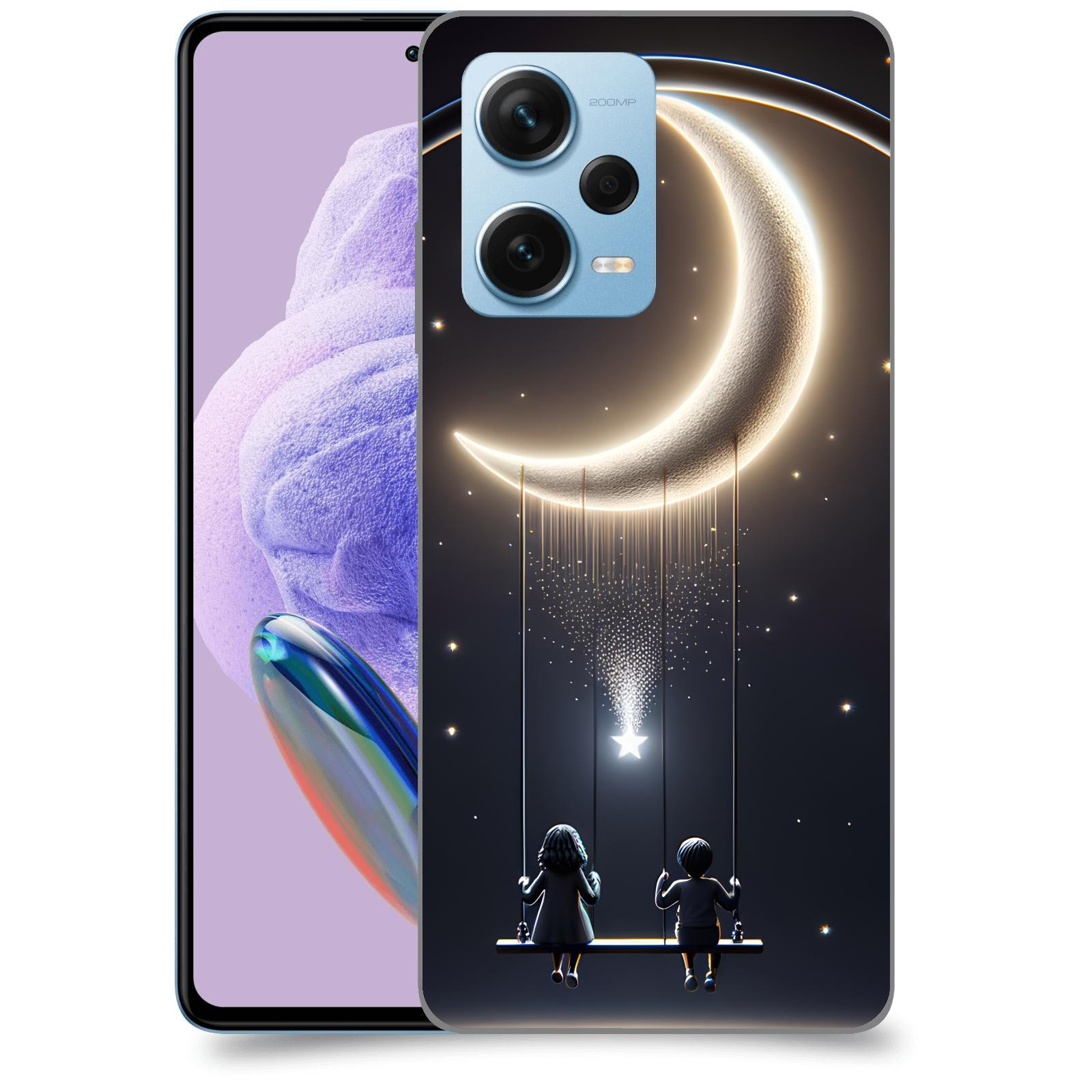 ACOVER Kryt na mobil Xiaomi Redmi Note 12 Pro+ 5G - Love on the Moon 2