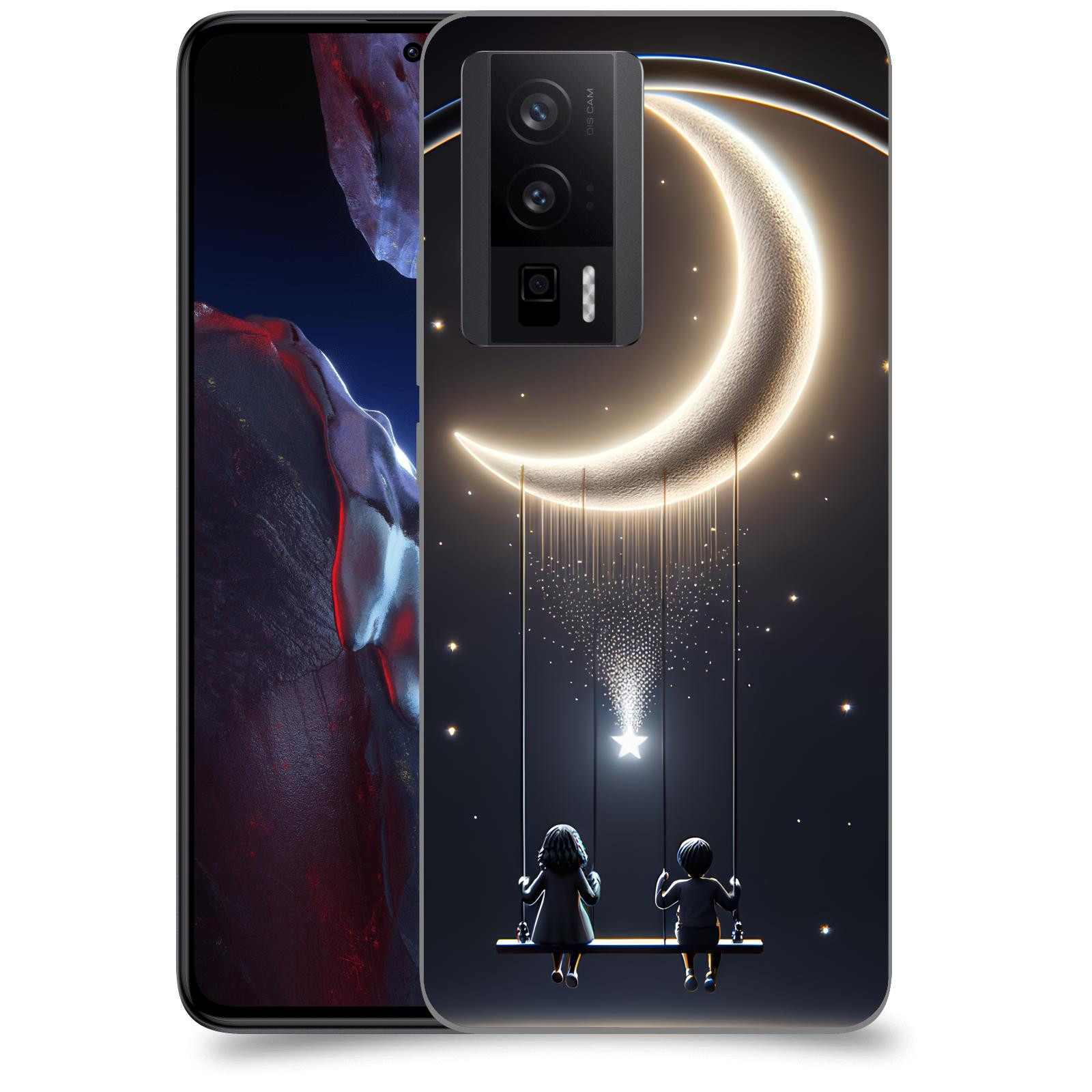 ACOVER Kryt na mobil Xiaomi Poco F5 Pro 5G - Love on the Moon 2