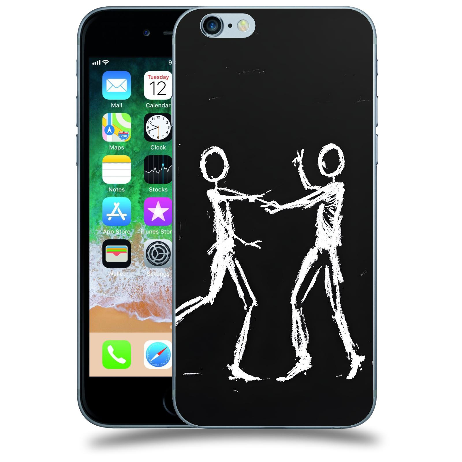 ACOVER Kryt na mobil Apple iPhone 6/6S - Siluety