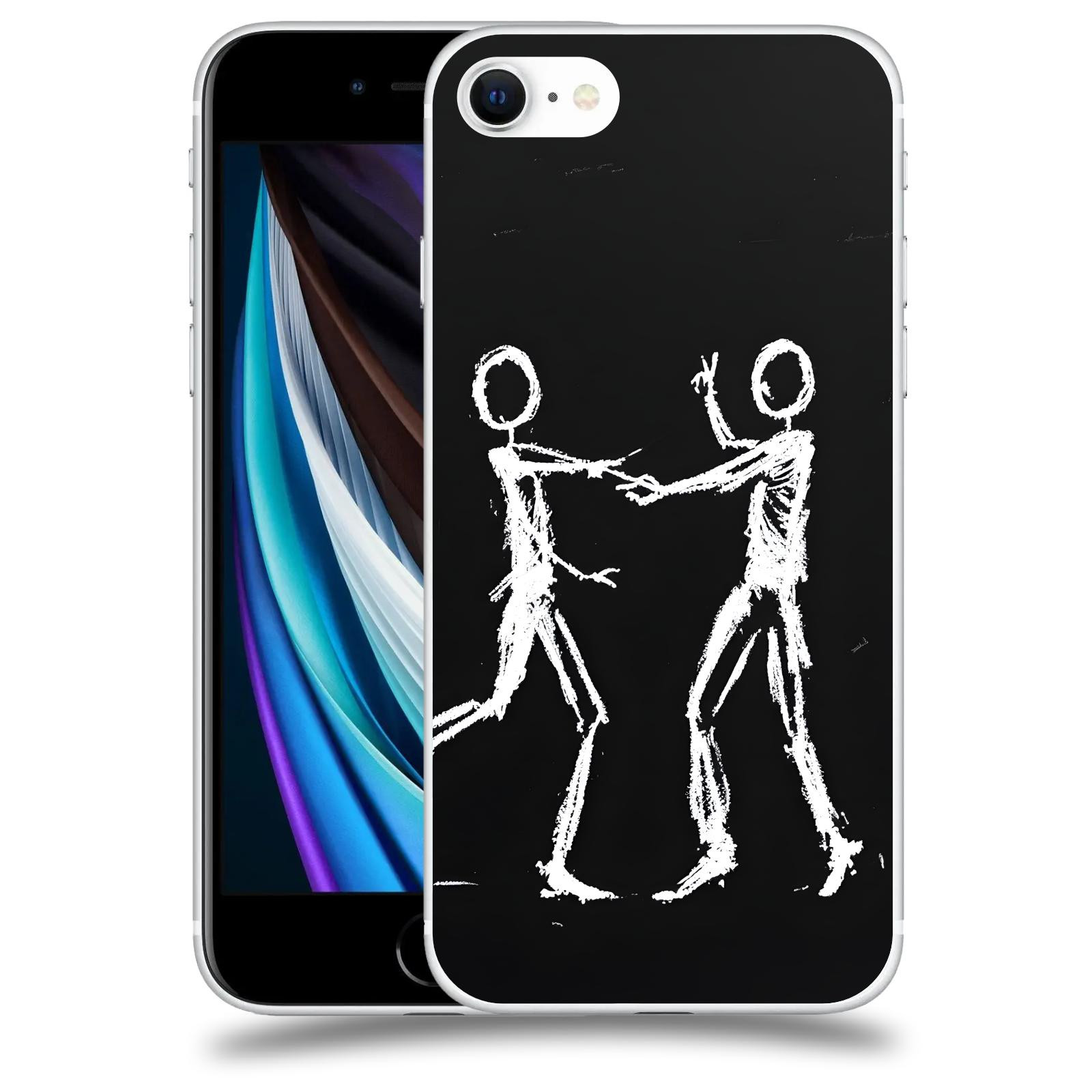 ACOVER Kryt na mobil Apple iPhone SE 2020 - Siluety