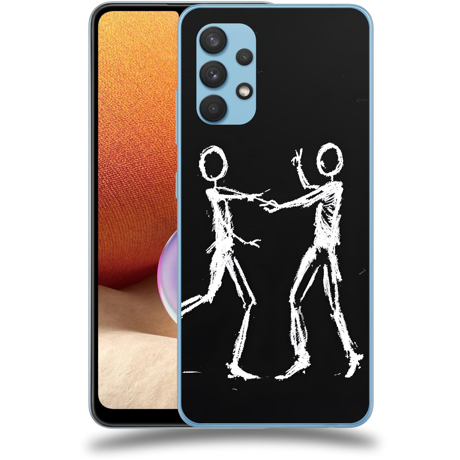ACOVER Kryt na mobil Samsung Galaxy A32 4G SM-A325F - Siluety