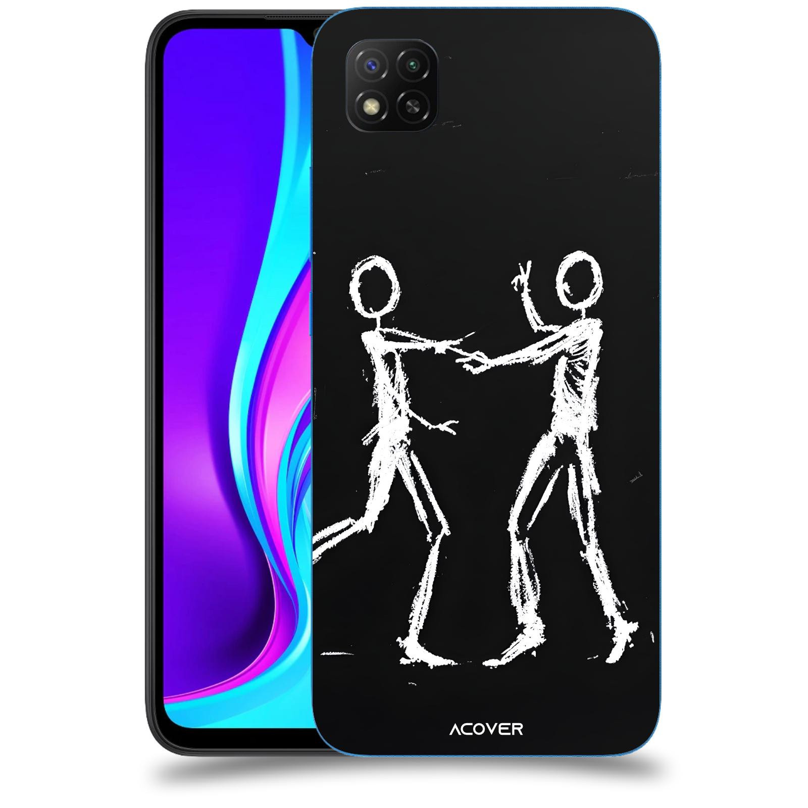 ACOVER Kryt na mobil Xiaomi Redmi 9C - Siluety