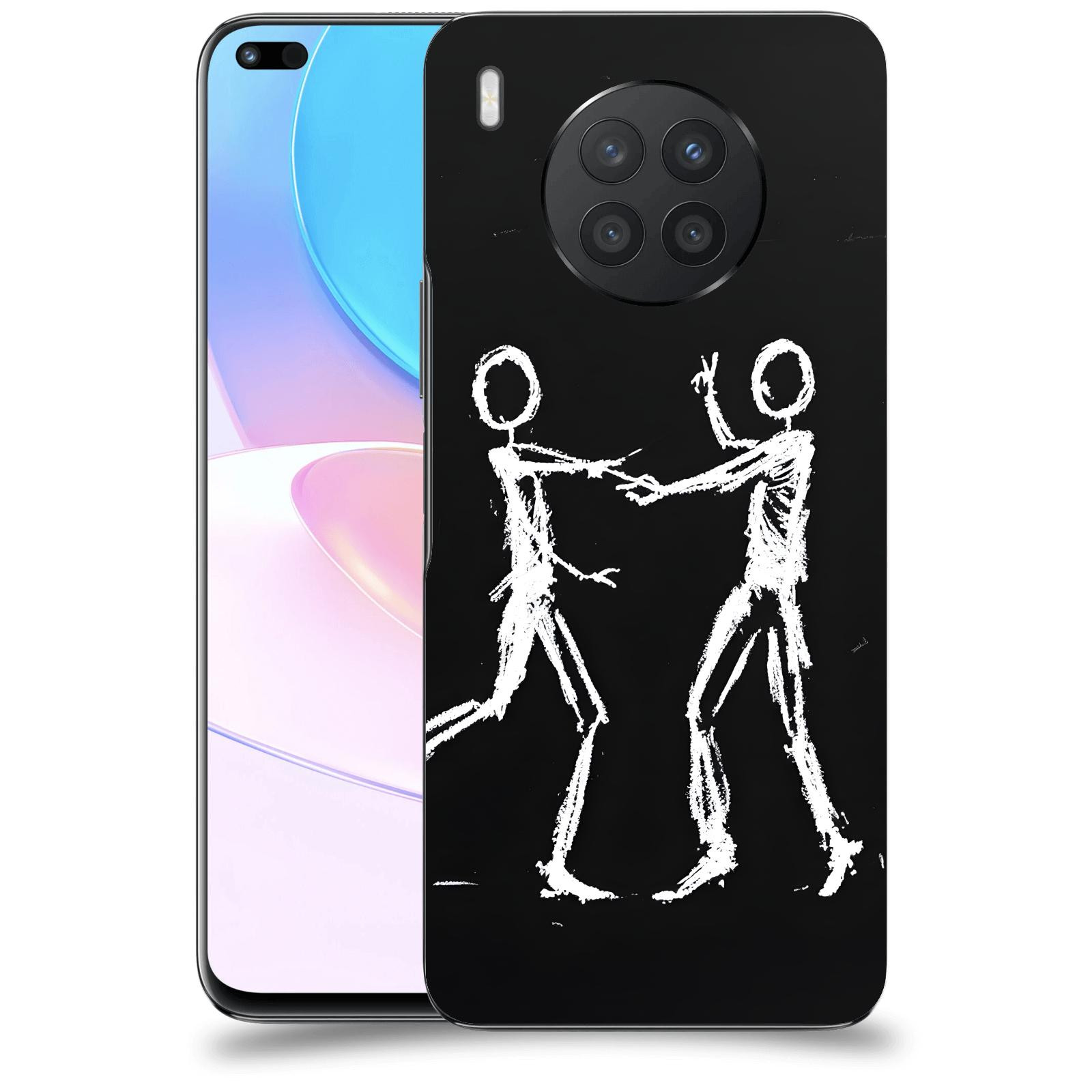 ACOVER Kryt na mobil Honor 50 Lite - Siluety