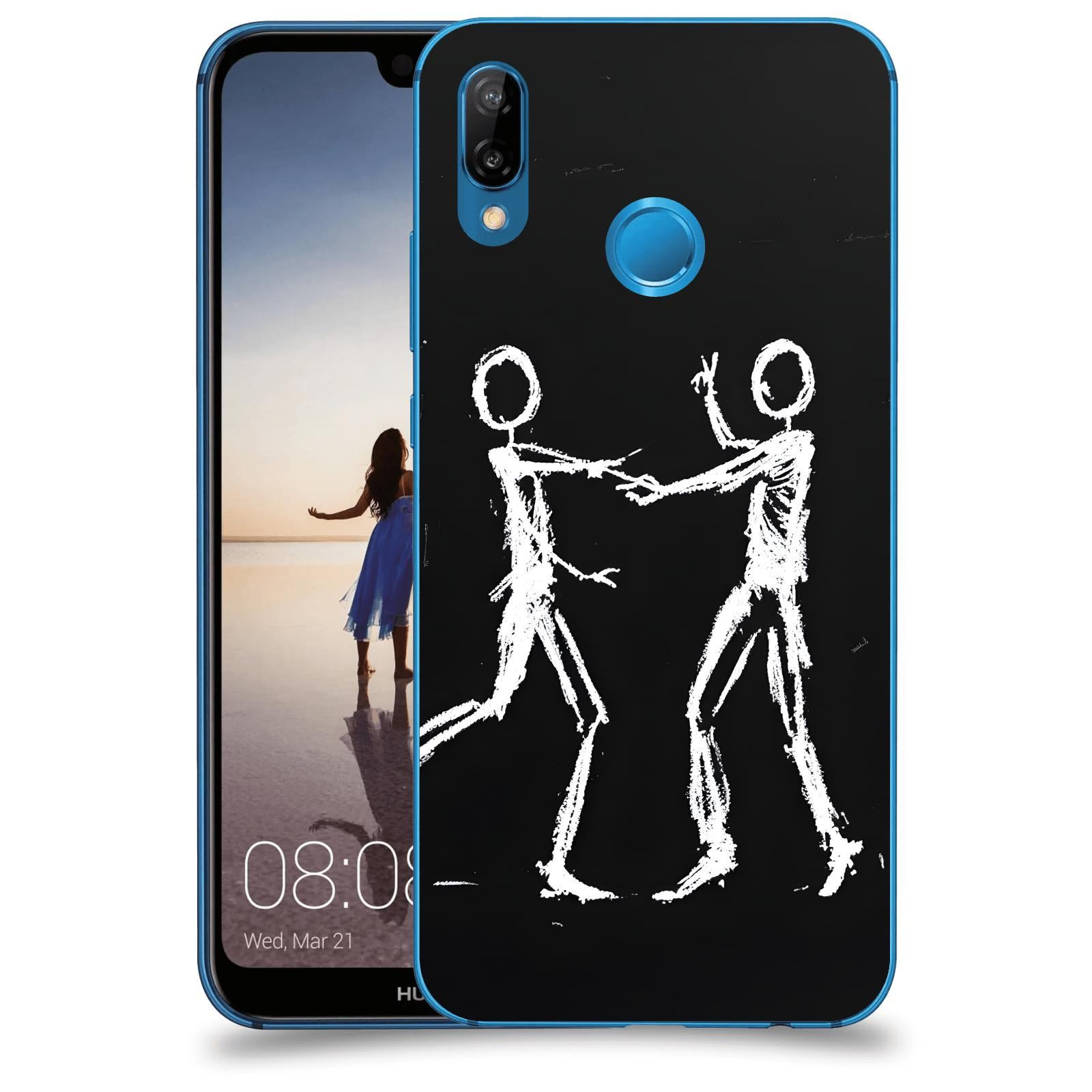 ACOVER Kryt na mobil Huawei P20 Lite - Siluety