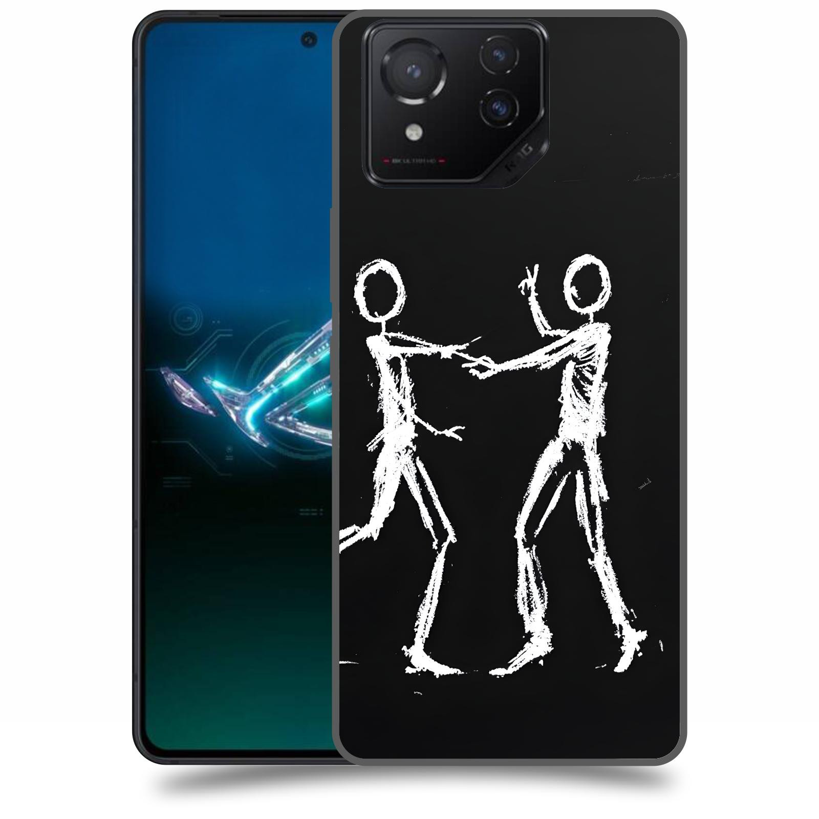 ACOVER Kryt na mobil Asus ROG Phone 8 - Siluety