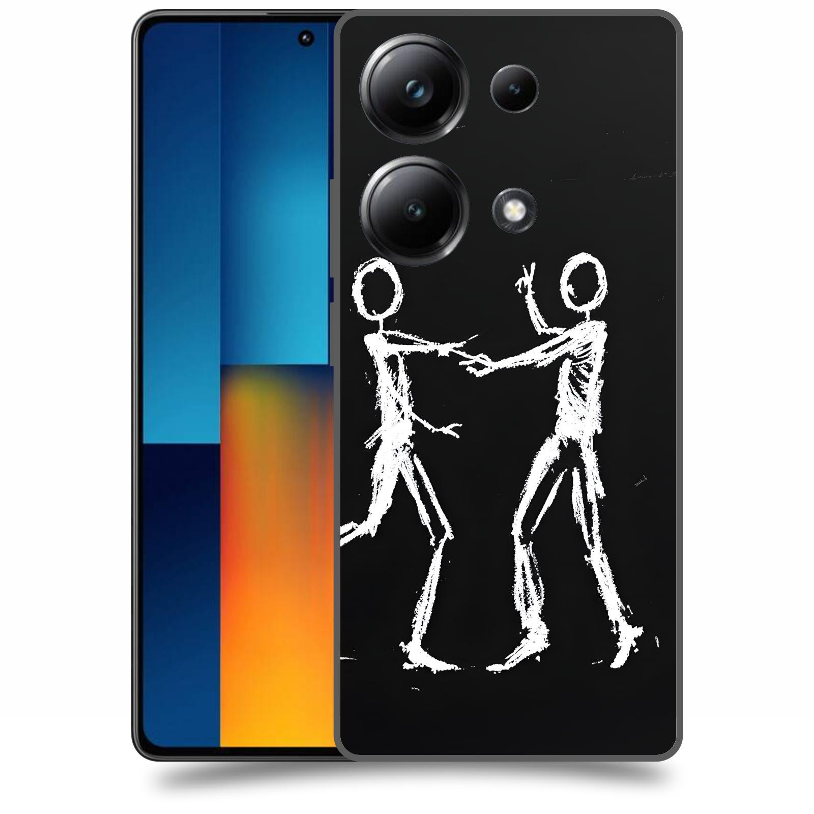 ACOVER Kryt na mobil Poco M6 - Siluety