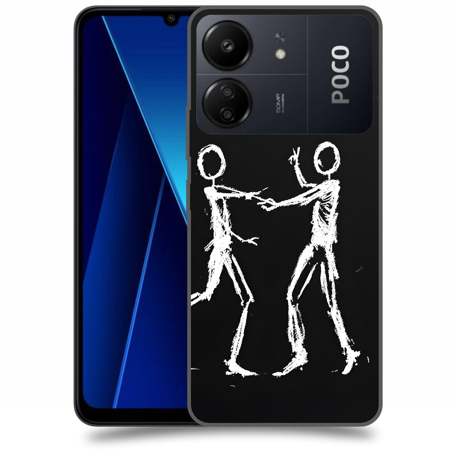 ACOVER Kryt na mobil Poco C65 - Siluety