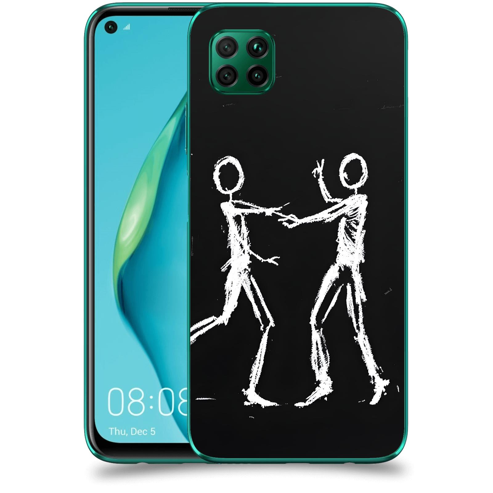 ACOVER Kryt na mobil Huawei P40 Lite - Siluety