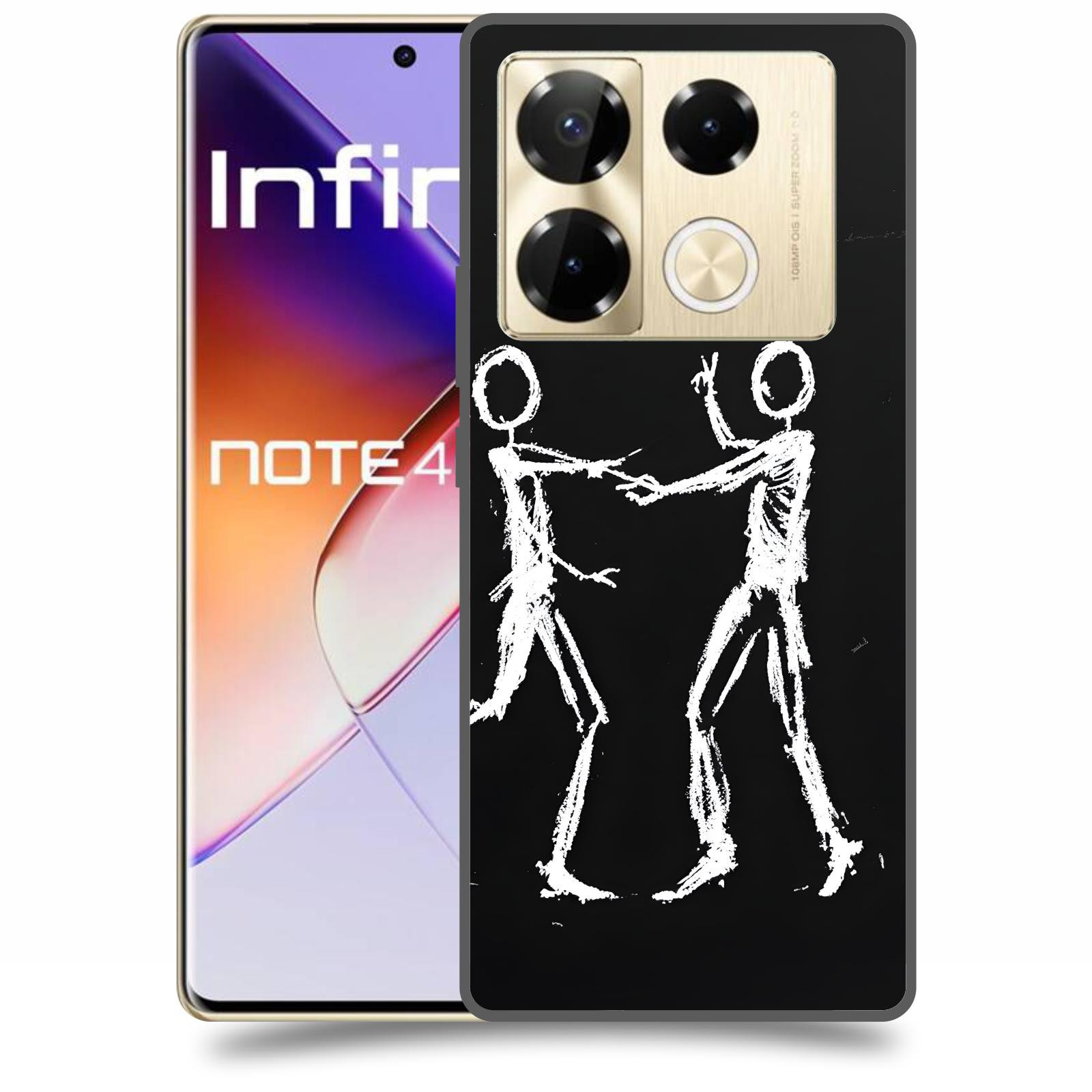 ACOVER Kryt na mobil Infinix Note 40 PRO - Siluety