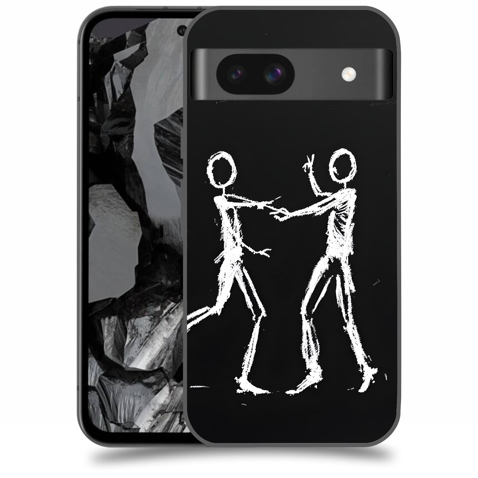 ACOVER Kryt na mobil Google Pixel 8A - Siluety