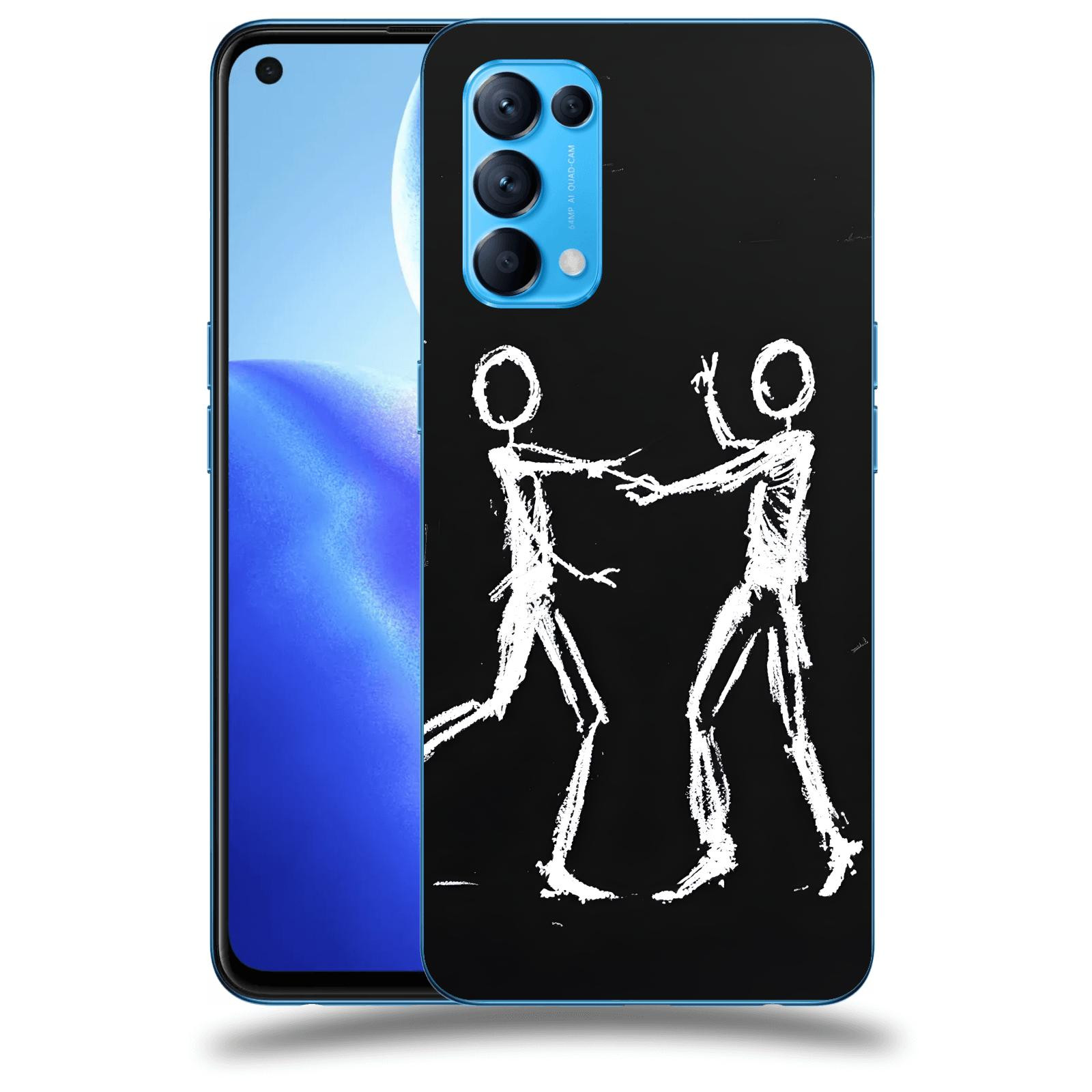 ACOVER Kryt na mobil OPPO Reno 5 5G - Siluety