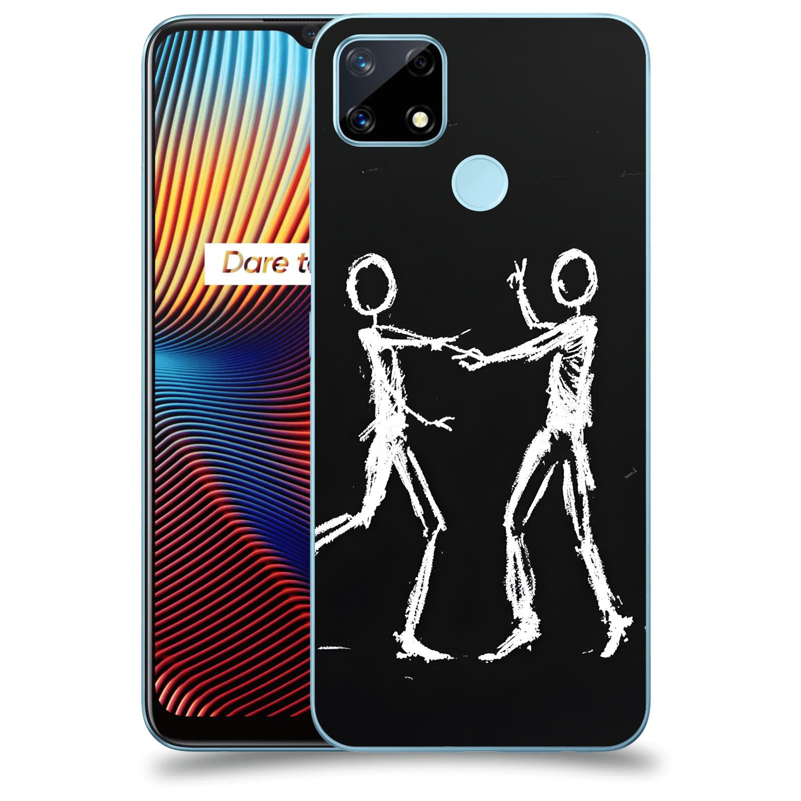 ACOVER Kryt na mobil Realme 7i - Siluety