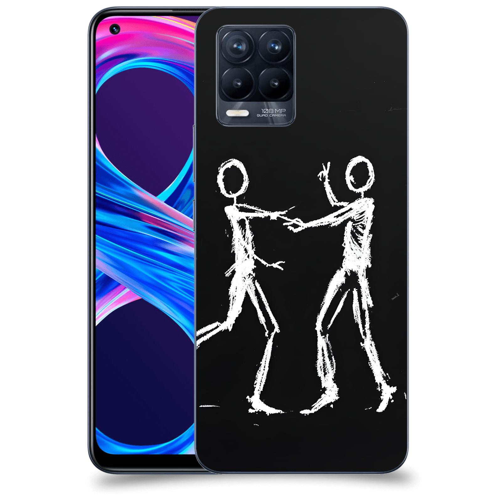ACOVER Kryt na mobil Realme 8 Pro - Siluety