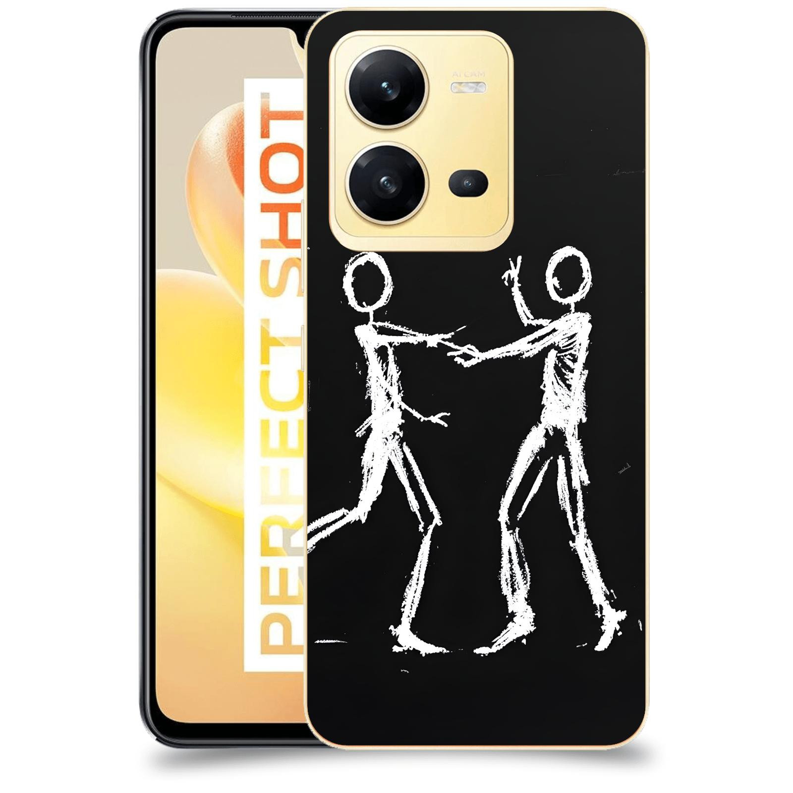 ACOVER Kryt na mobil Vivo X80 Lite - Siluety