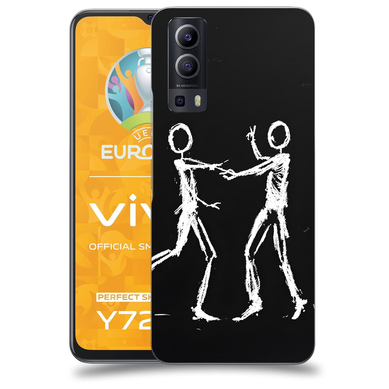 ACOVER Kryt na mobil Vivo Y72 5G - Siluety
