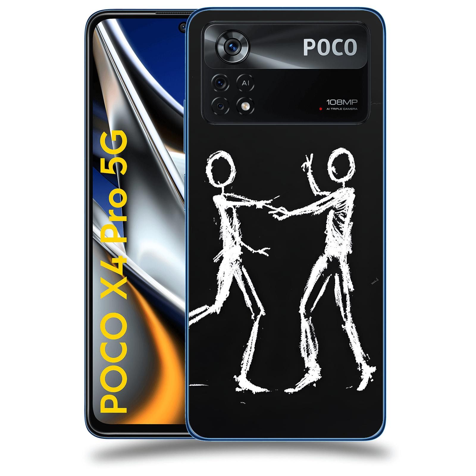 ACOVER Kryt na mobil Xiaomi Poco X4 Pro 5G - Siluety