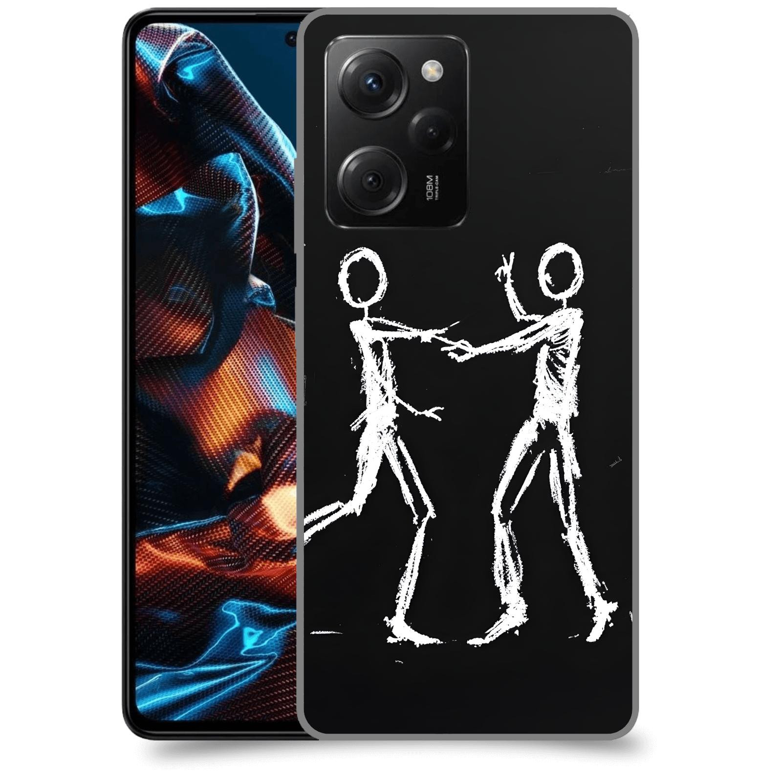 ACOVER Kryt na mobil Xiaomi Poco X5 Pro - Siluety
