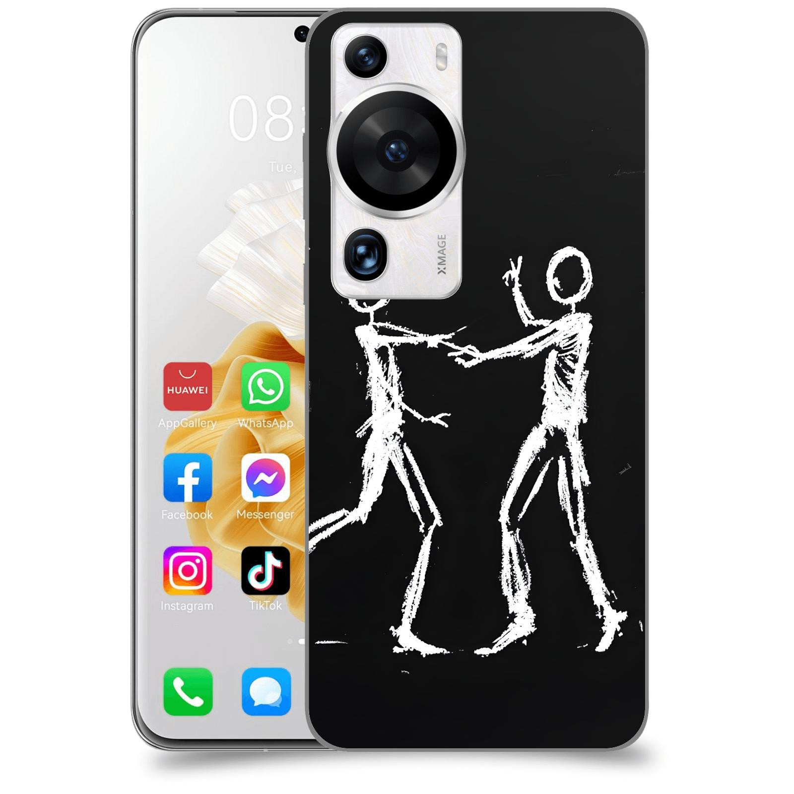 ACOVER Kryt na mobil Huawei P60 Pro - Siluety