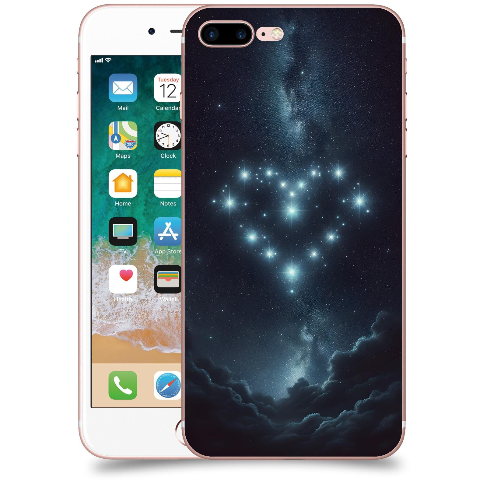 ACOVER Kryt na mobil Apple iPhone 7 Plus - Love in the Sky