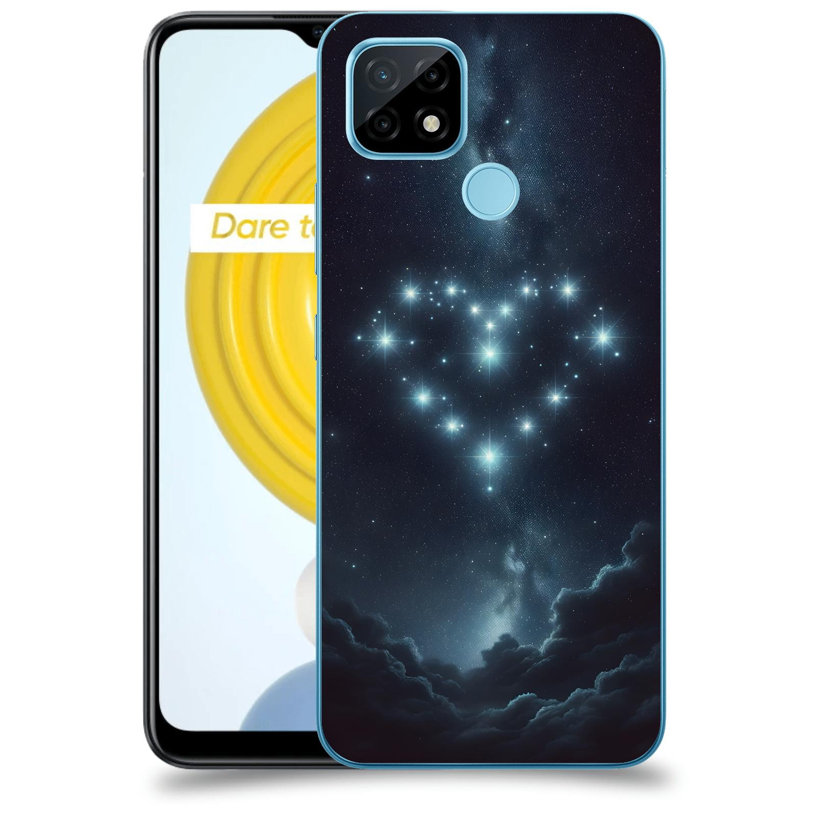 ACOVER Kryt na mobil Realme C21 - Love in the Sky