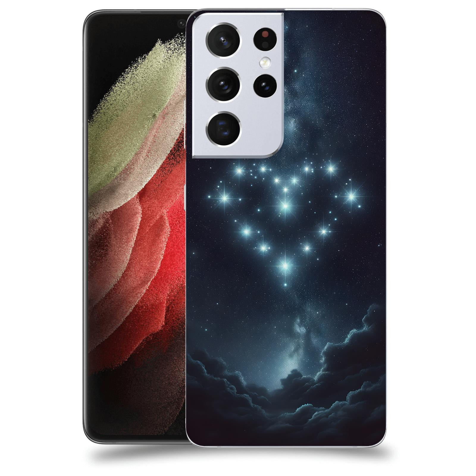 ACOVER Kryt na mobil Samsung Galaxy S21 Ultra 5G G998B - Love in the Sky