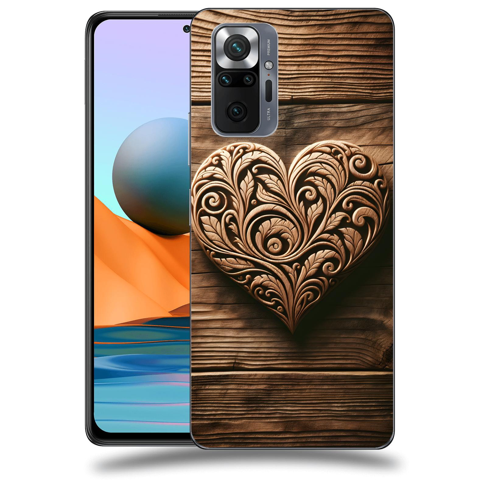 ACOVER Kryt na mobil Xiaomi Mi Note 10 (Pro) - Dřevěné srdce