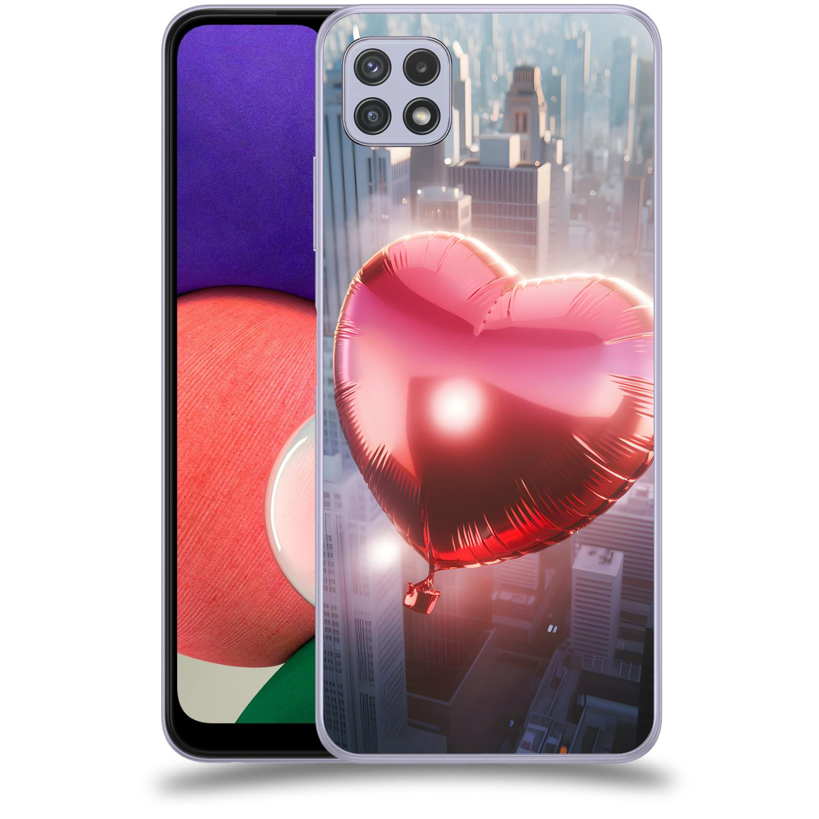 ACOVER Kryt na mobil Samsung Galaxy A22 5G A226B - Balónek