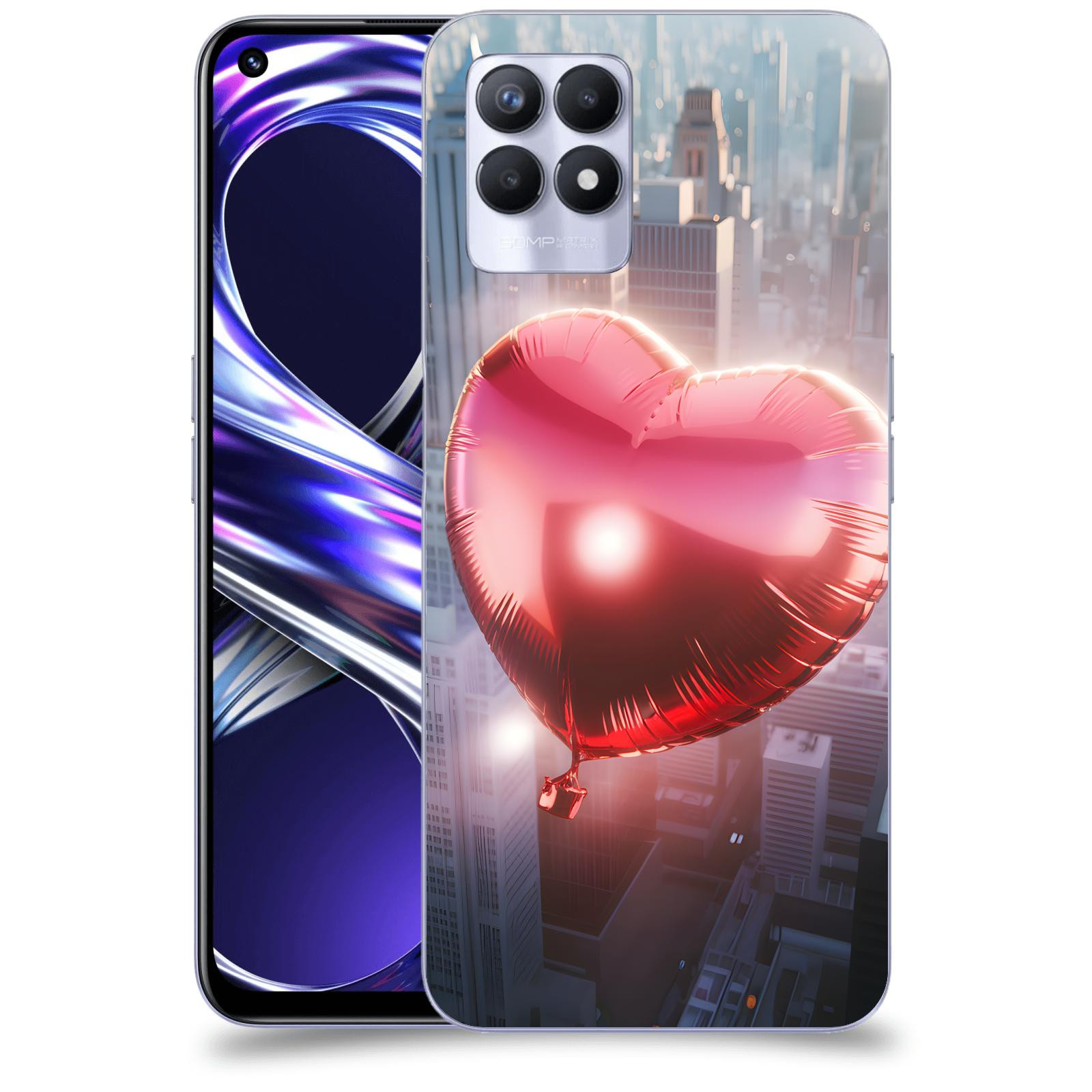 ACOVER Kryt na mobil Realme 8i - Balónek
