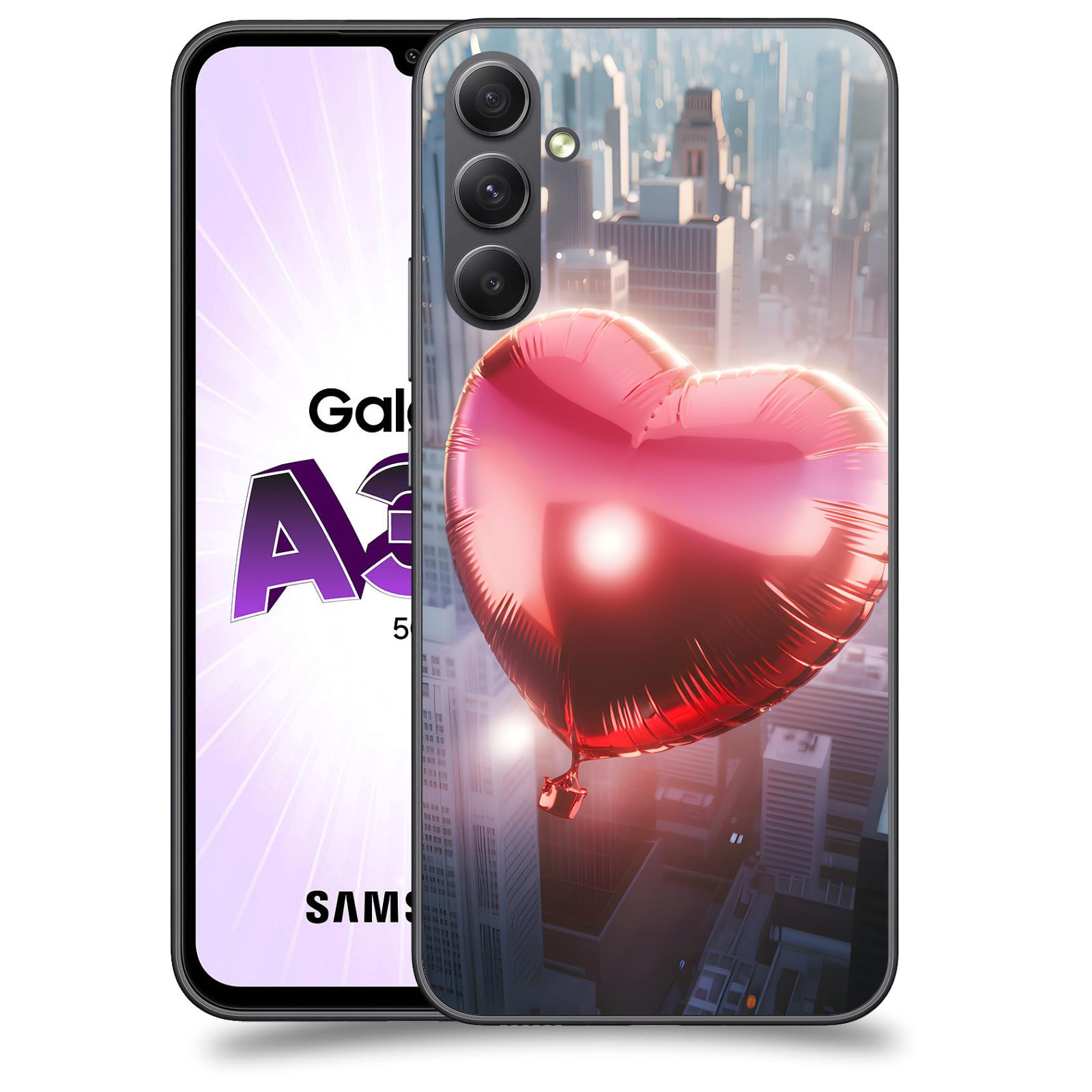 ACOVER Kryt na mobil Samsung Galaxy A34 - Balónek