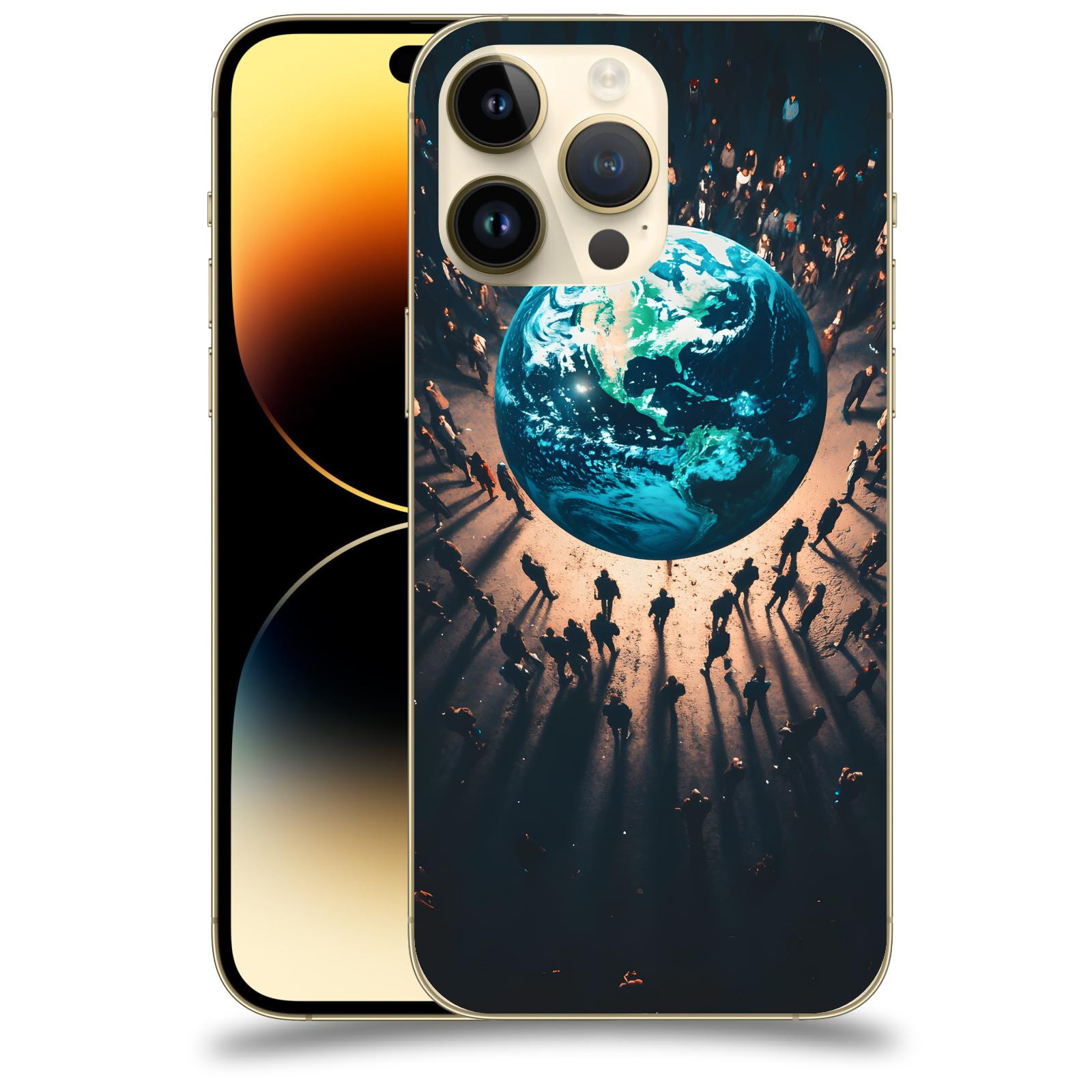 ACOVER Kryt na mobil Apple iPhone 14 Pro Max - People around the Earth