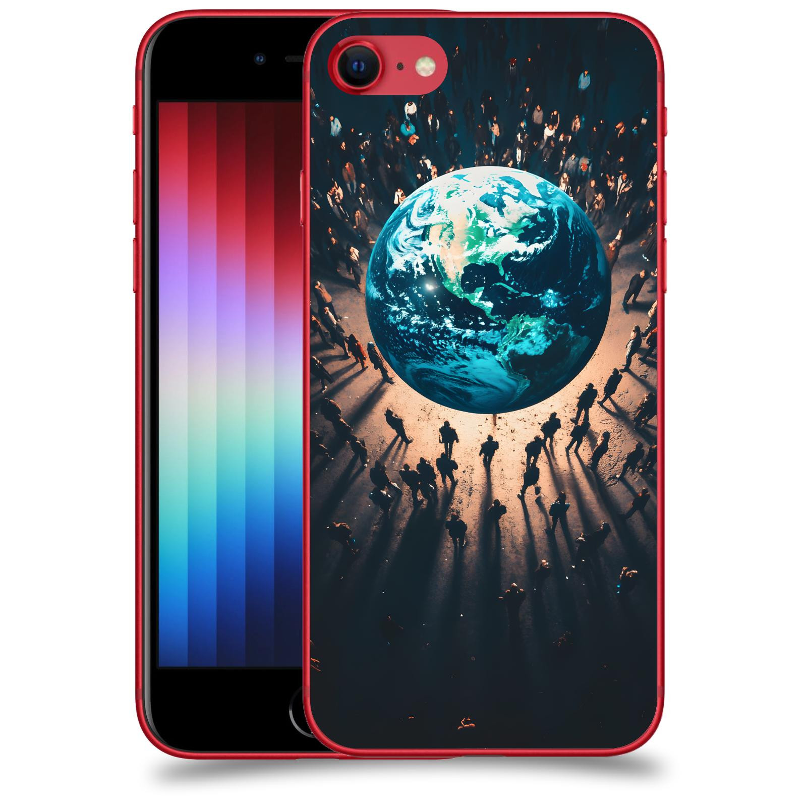 ACOVER Kryt na mobil Apple iPhone SE 2022 - People around the Earth