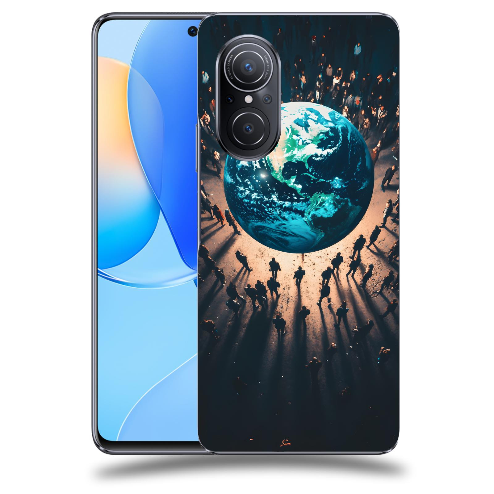 ACOVER Kryt na mobil Huawei Nova 9 SE - People around the Earth