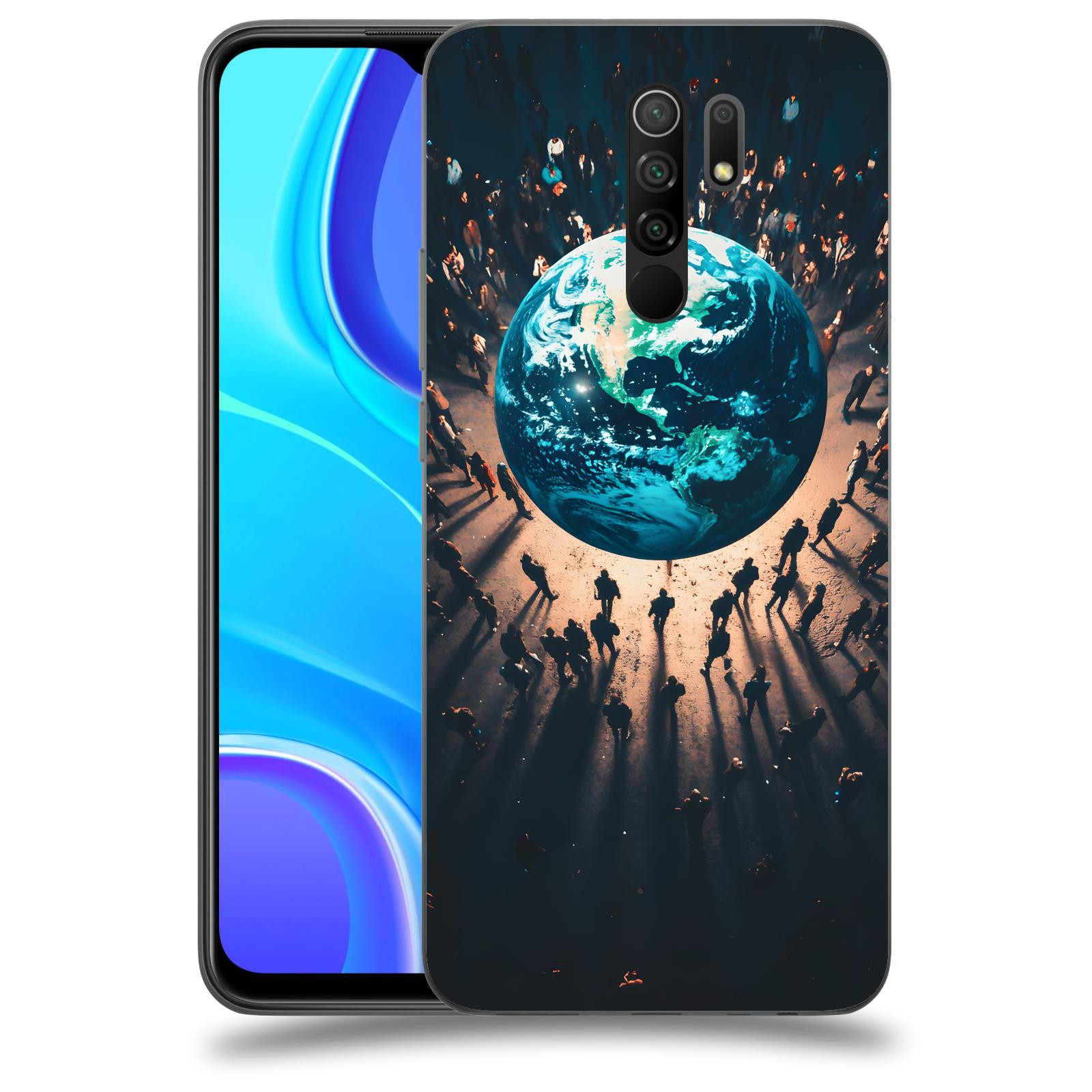 ACOVER Kryt na mobil Xiaomi Redmi 9 - People around the Earth