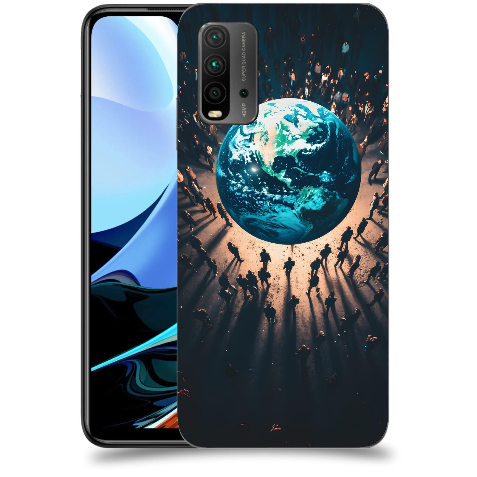 ACOVER Kryt na mobil Xiaomi Redmi 9T - People around the Earth