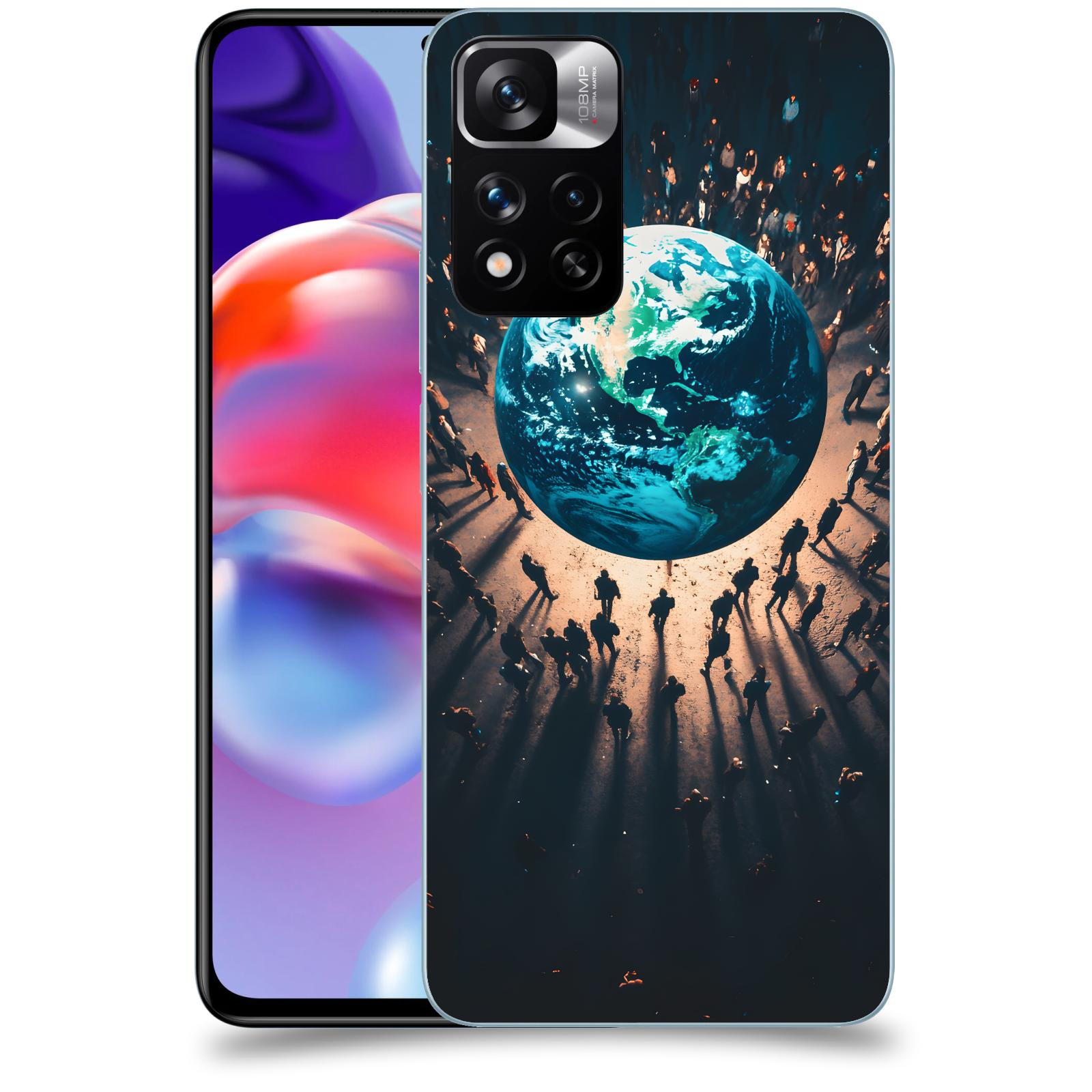 ACOVER Kryt na mobil Xiaomi Redmi Note 11 Pro+ 5G - People around the Earth