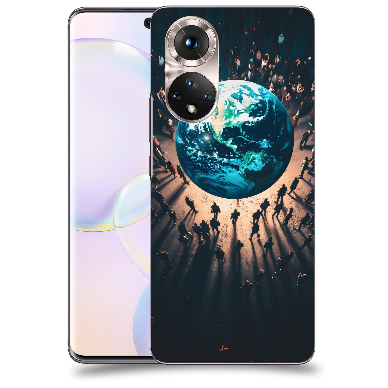 ACOVER Kryt na mobil Honor 50 5G - People around the Earth