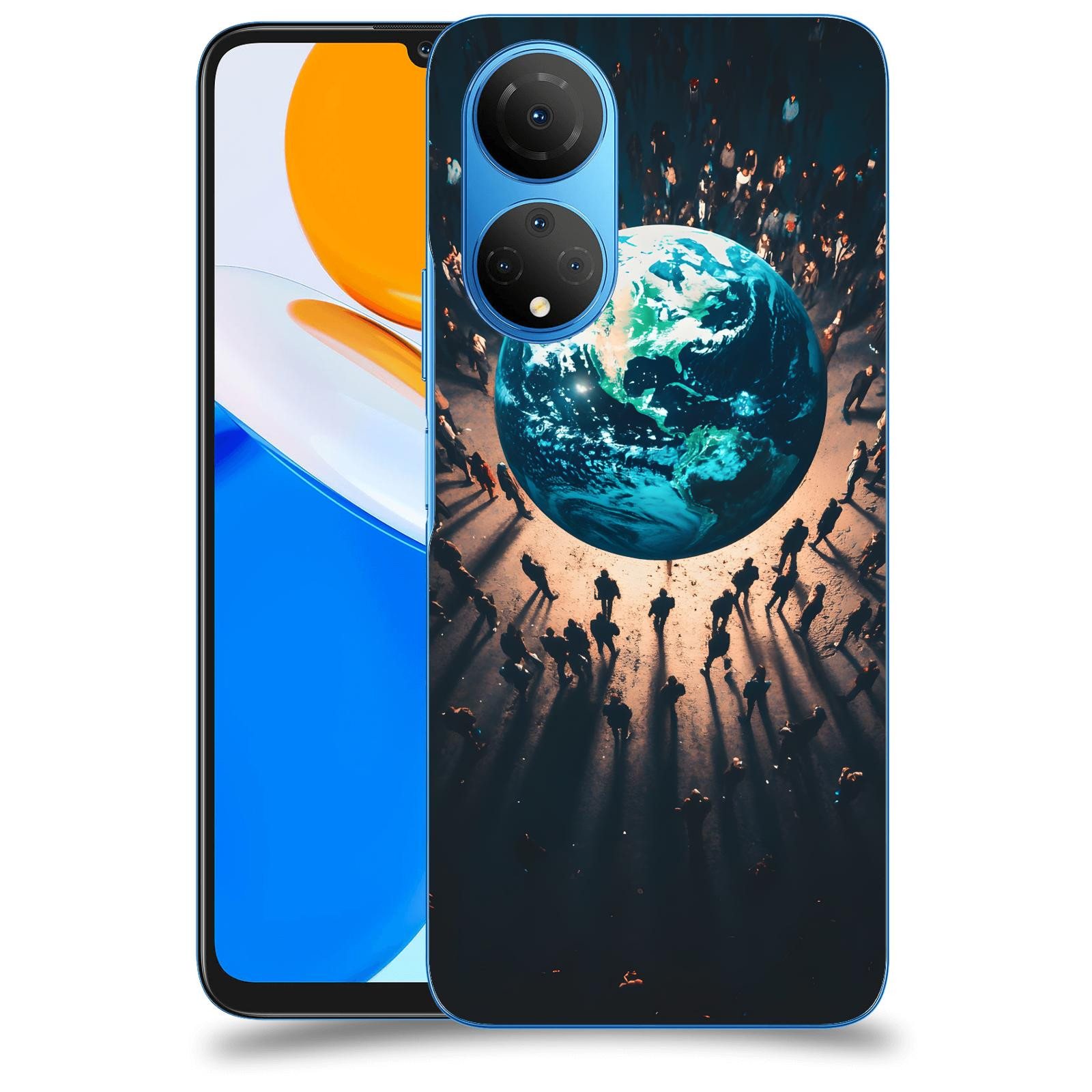 ACOVER Kryt na mobil Honor X7 - People around the Earth